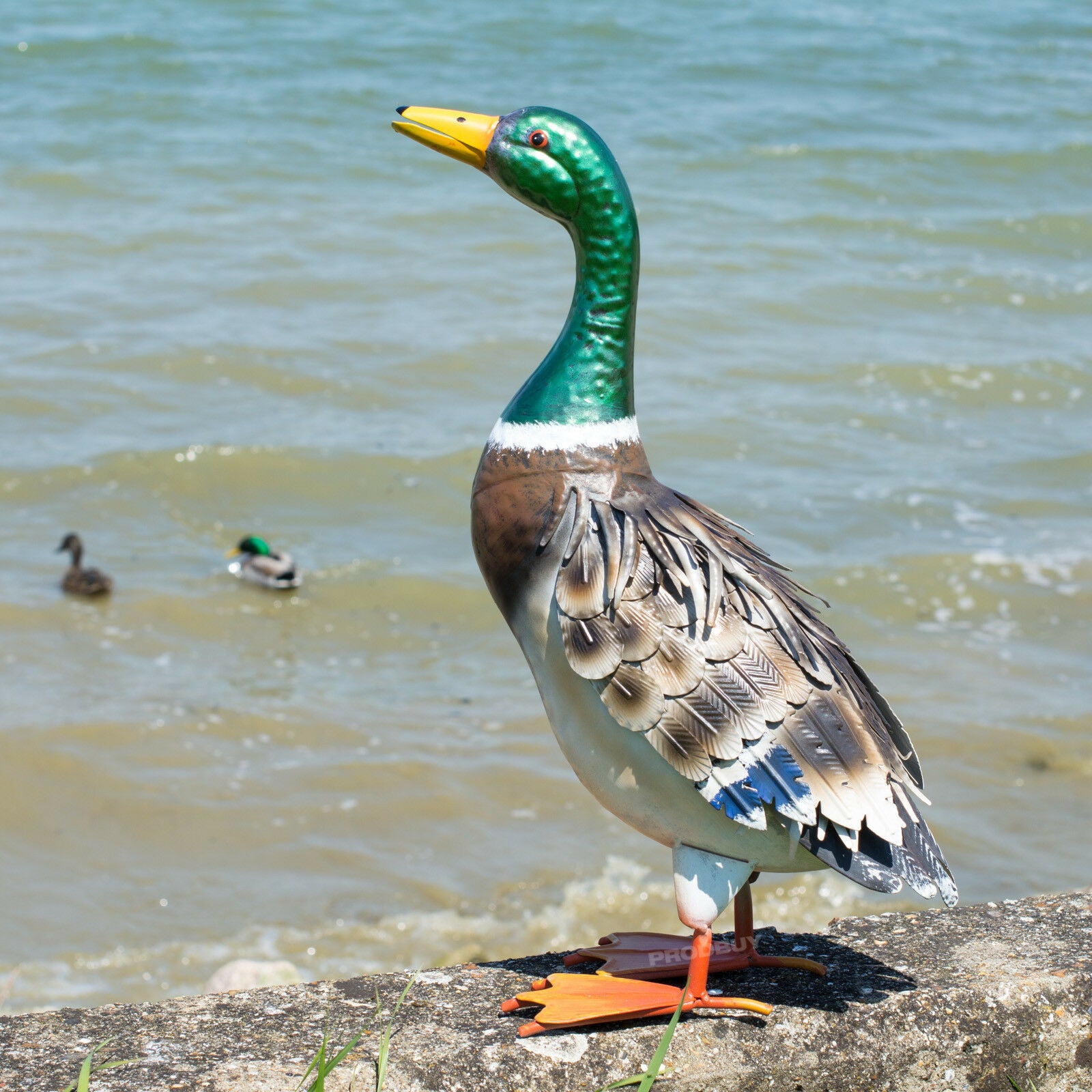 Large Metal Duck Garden Ornament – Robert David Home