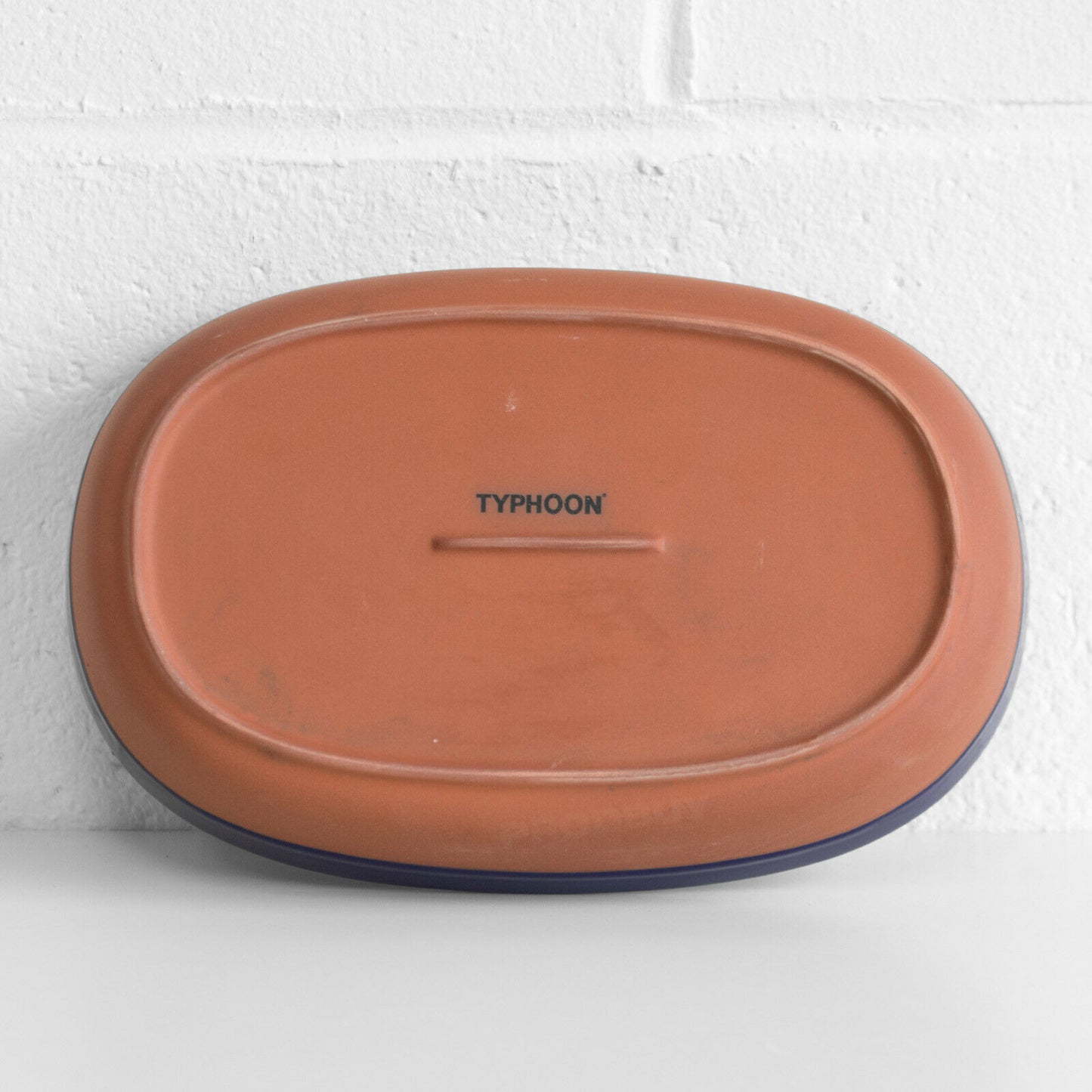 Blue Ceramic Terracotta Oval 11" Baking Dish