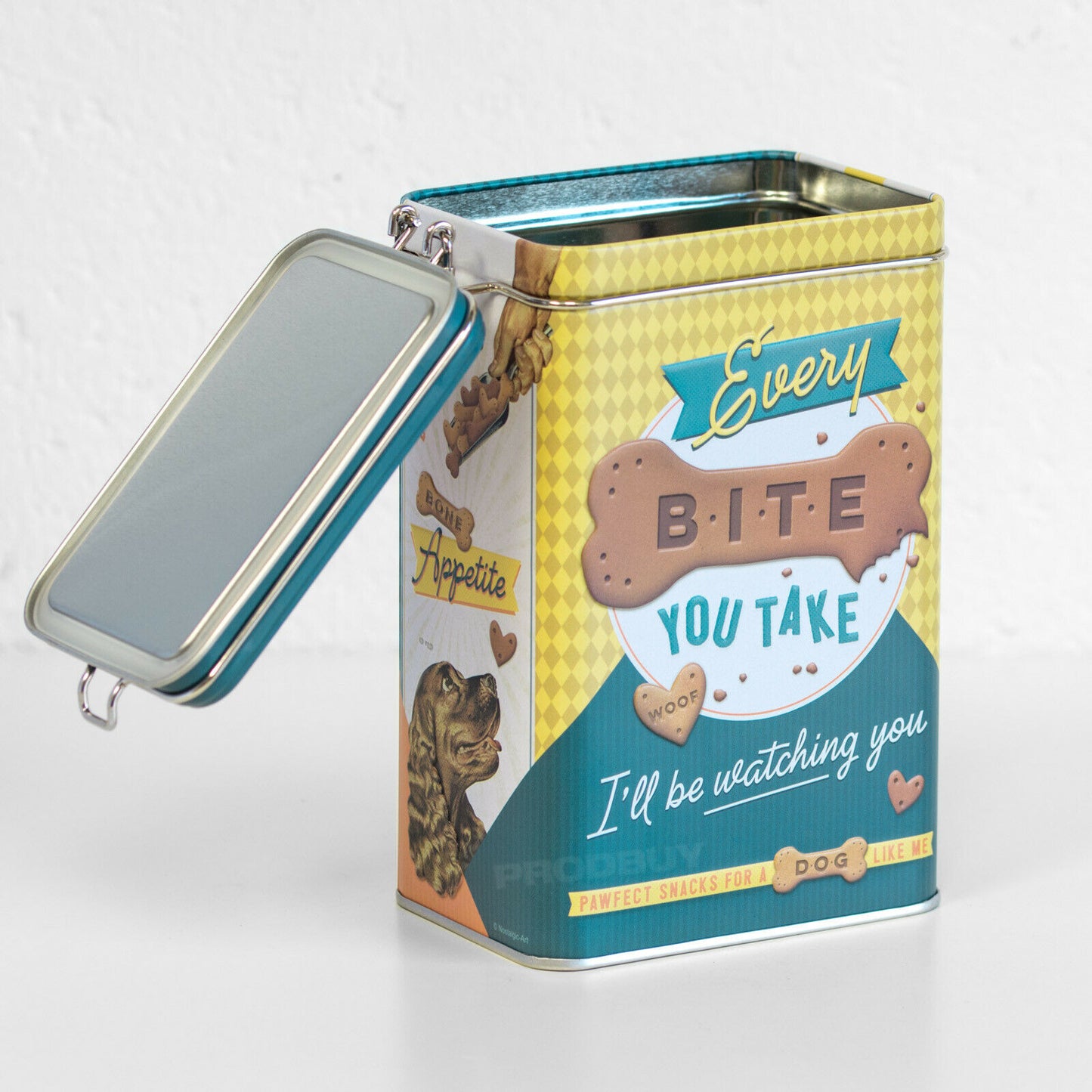 Dog Treat 'Every Bite You Take' 1.3 Litre Storage Tin