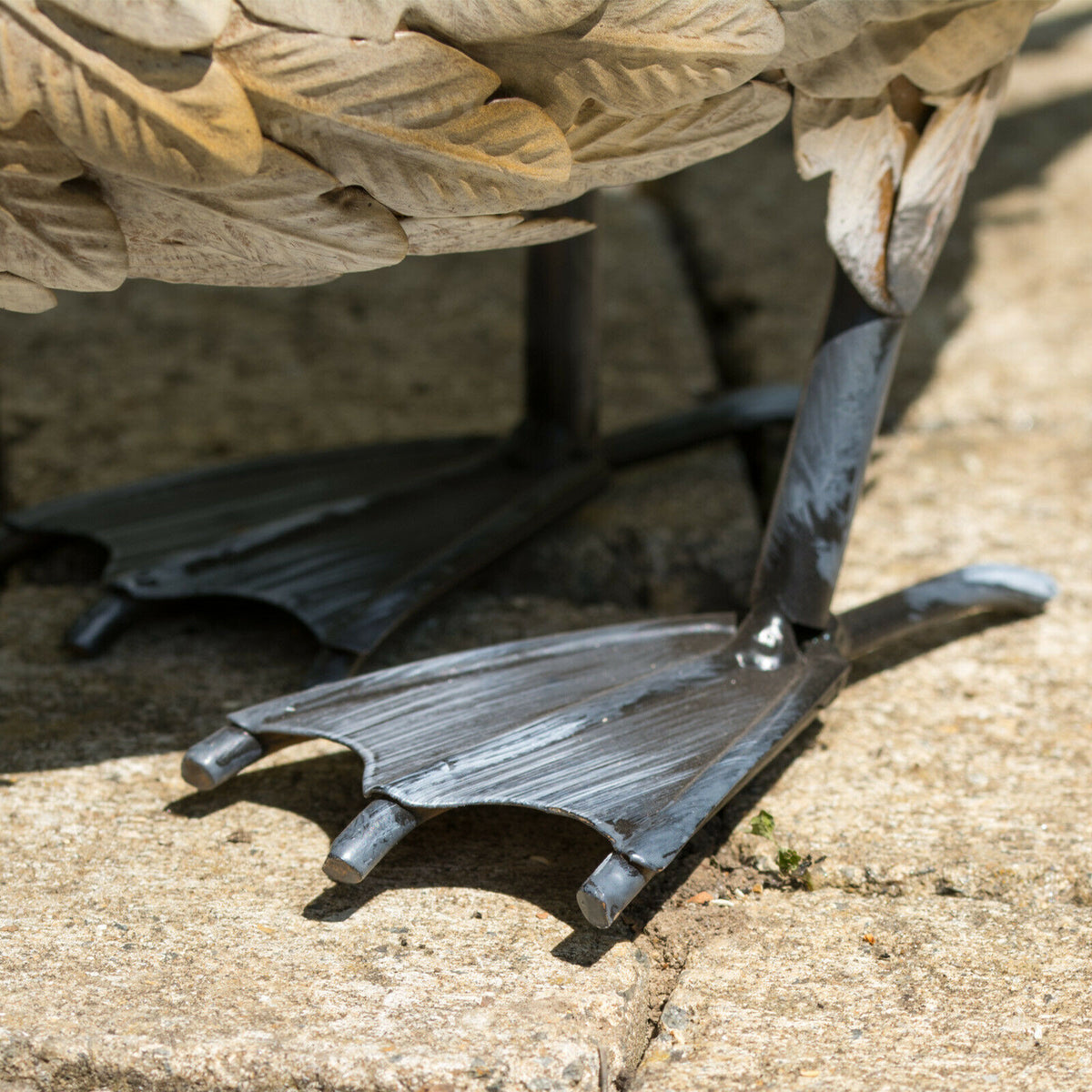 Brown Metal 47cm Duck Garden Ornament
