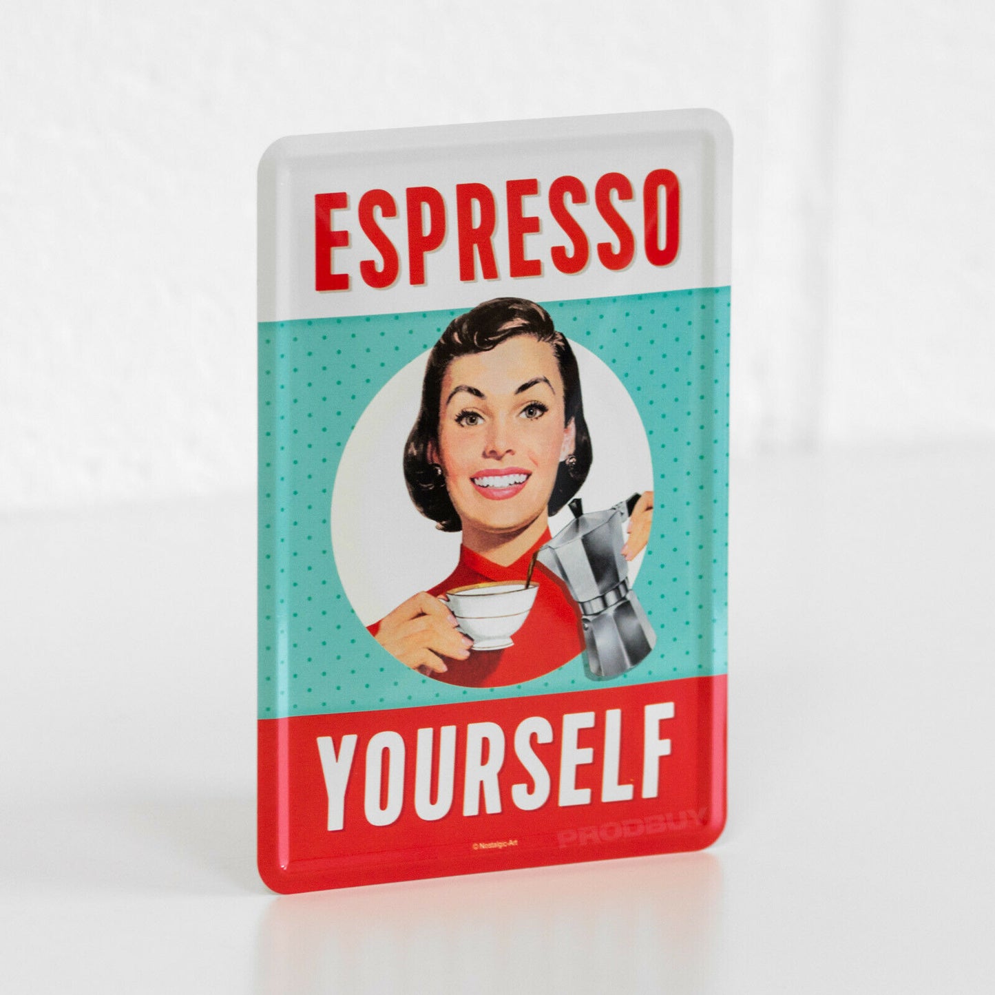 Small 'Espresso Yourself' Coffee Metal Wall Sign