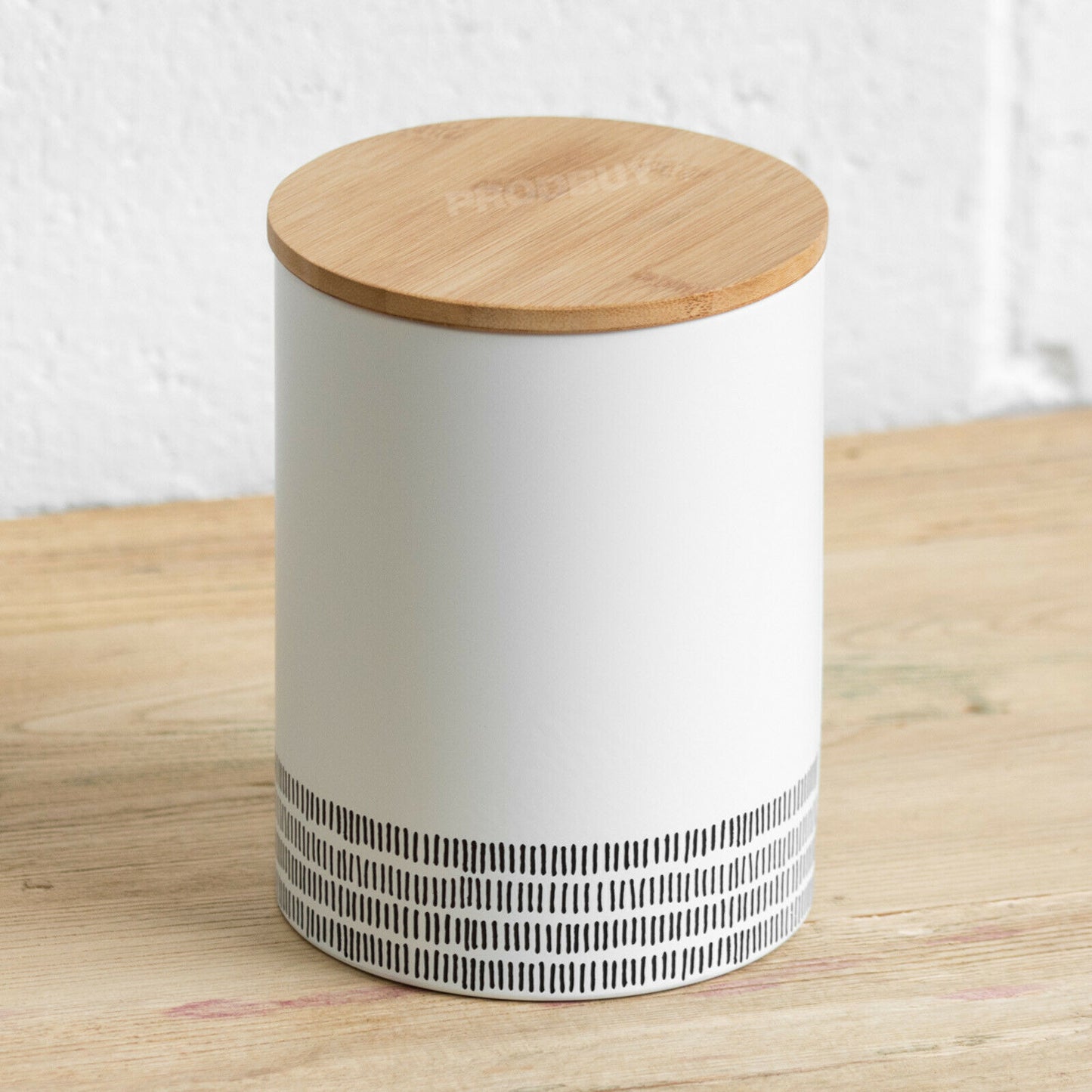 White 2 Litre Kitchen Storage Canister