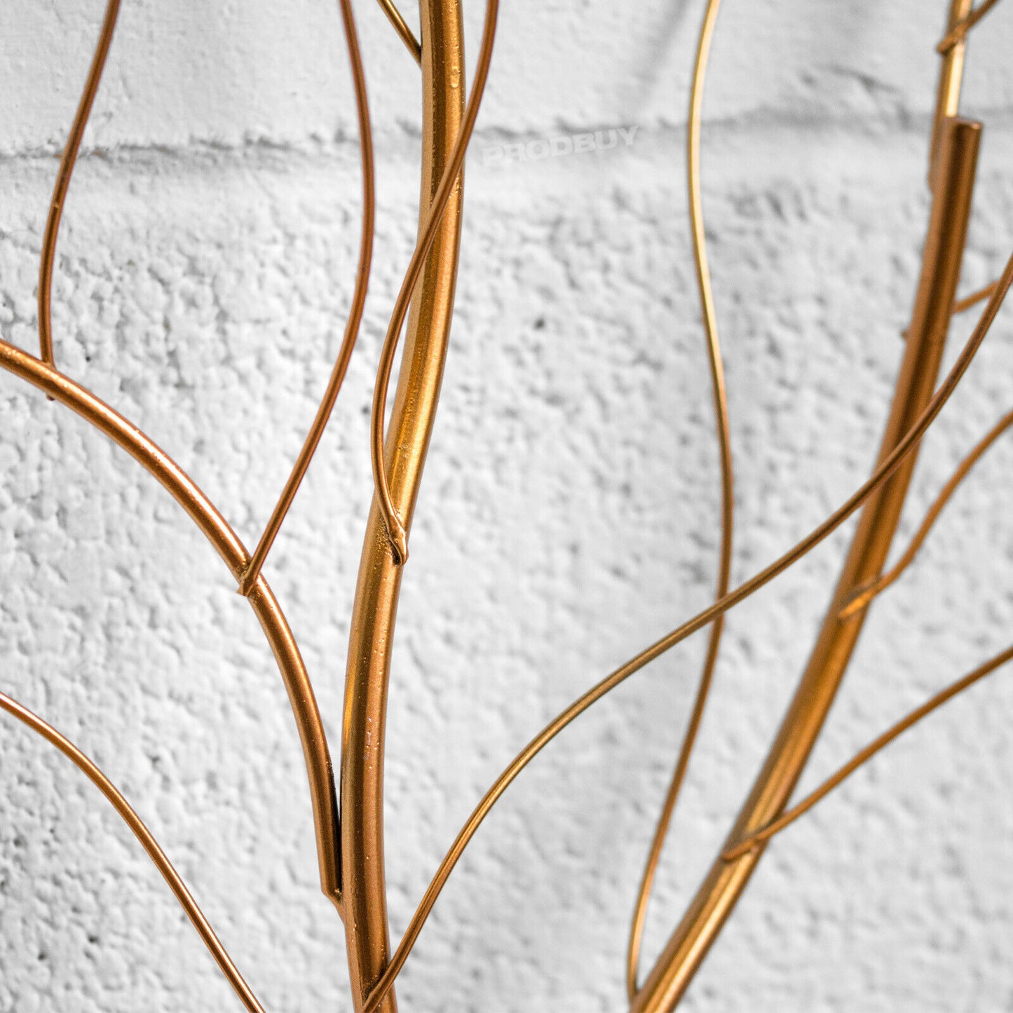 Gold Wire Tree Metal Wall Art Extra Large 65cm 3D Sculpture