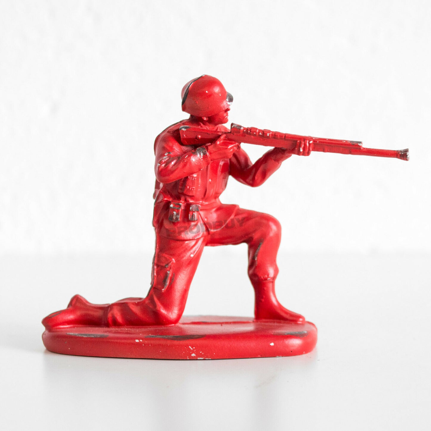 Small Resin Red Toy Soldier Figure