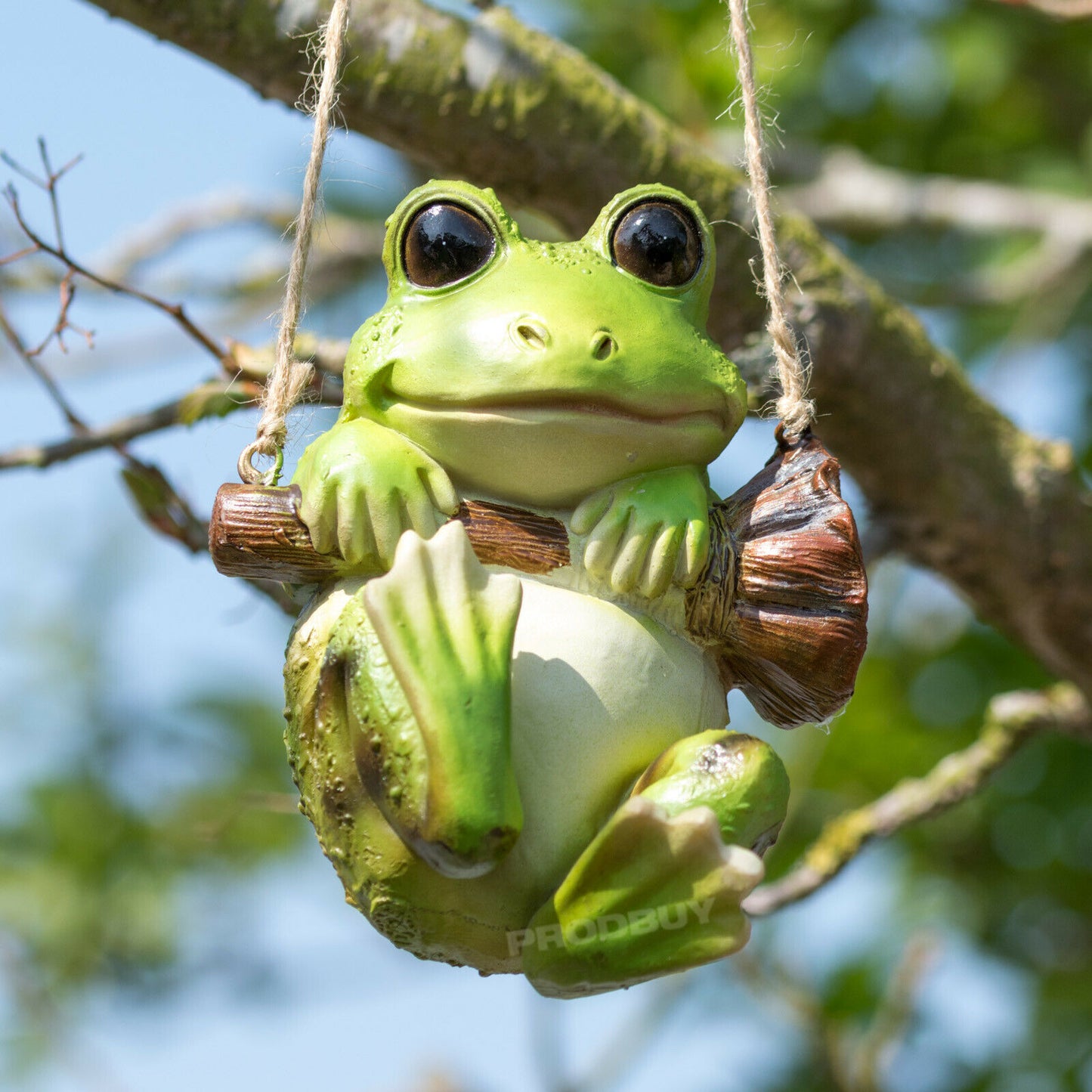Small Hanging Frog Garden Ornament
