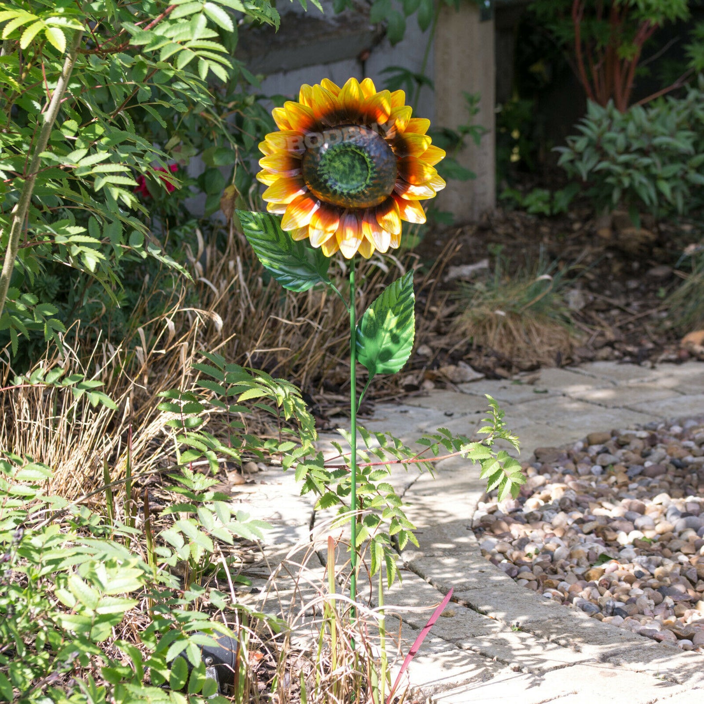 Sunflower 83cm Tall Garden Stake Metal Ornament