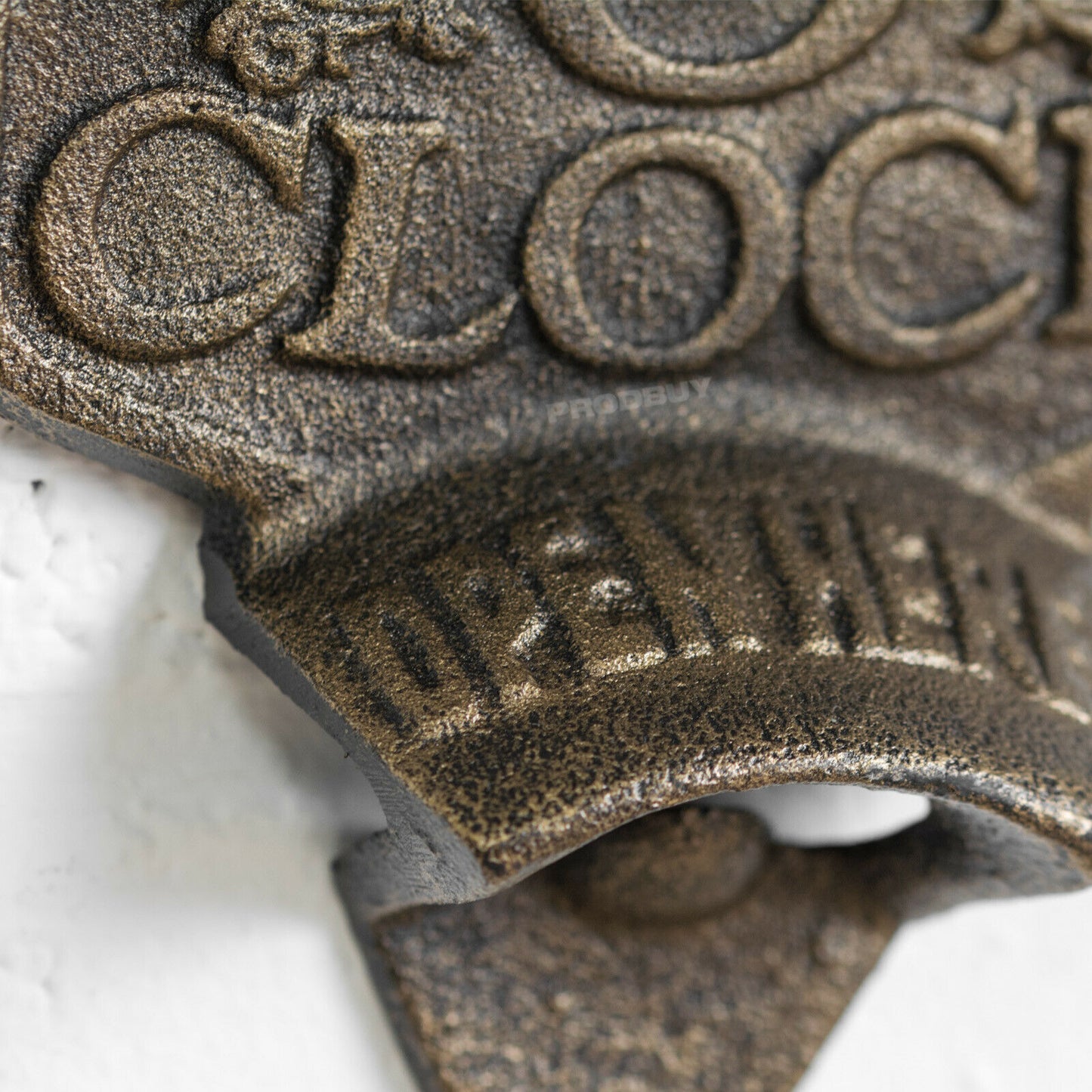 Cast Iron 'Beer O'Clock' Wall Mounted Bottle Opener