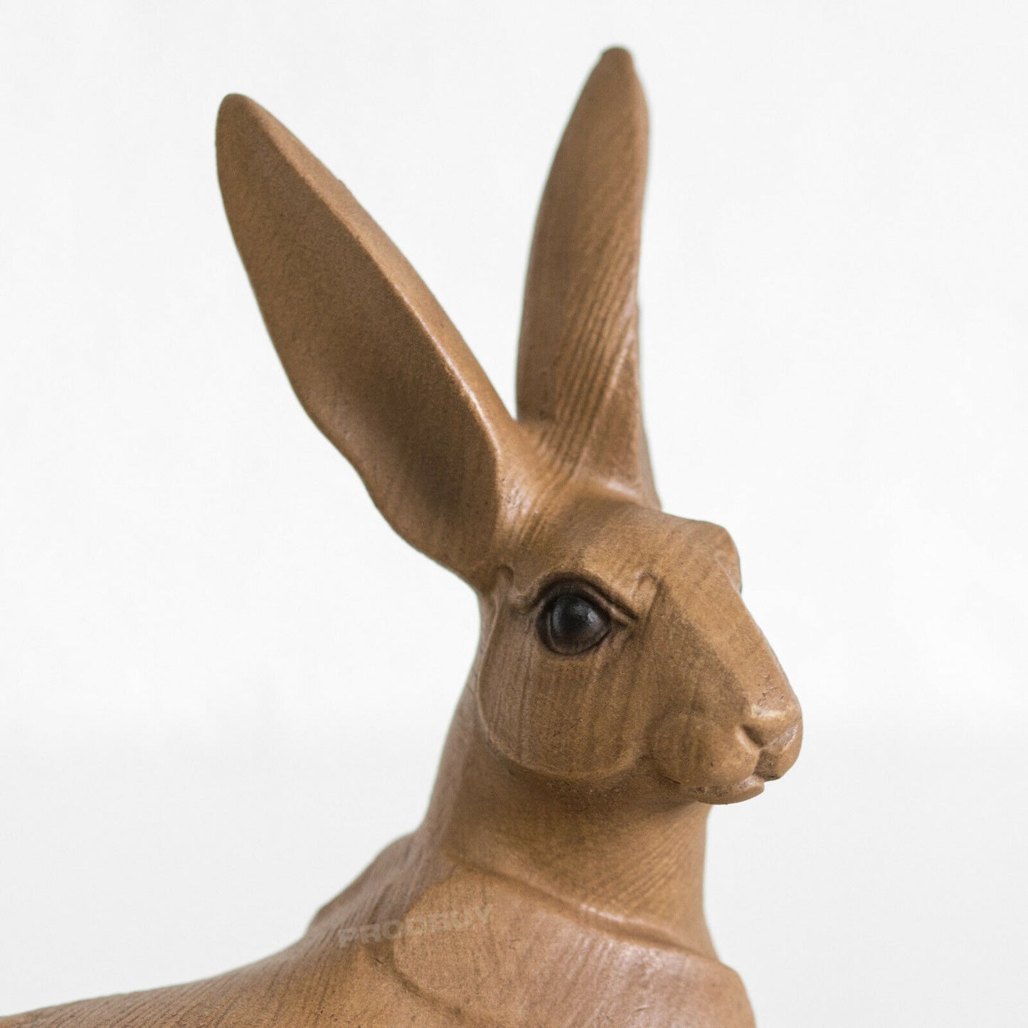 Brown Woodland Laying Hare Desk Table Ornament