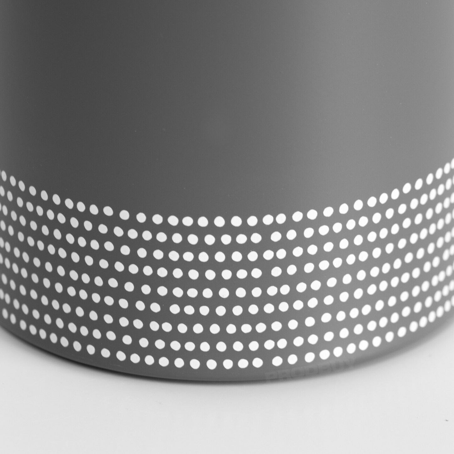 Grey & White Dot Utensil Storage Pot