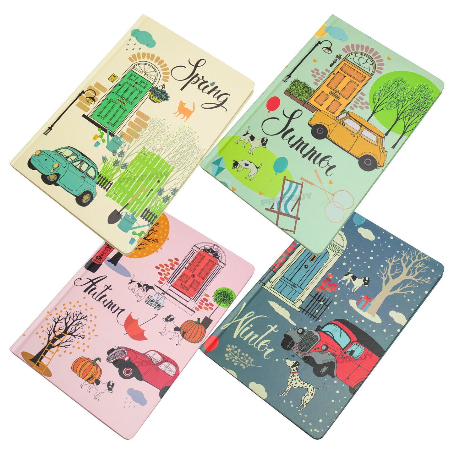 Seasons Hardback A5 Journal with Design Pattern 96 Sheet