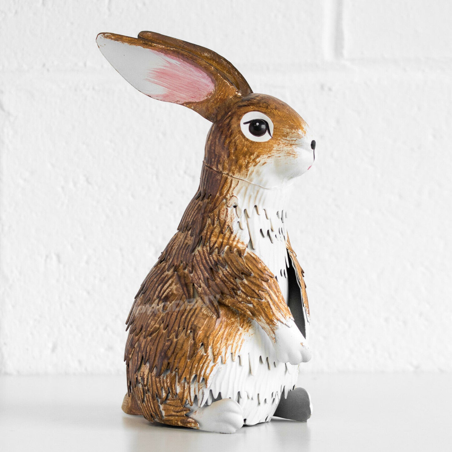 Metal 24cm Bunny Rabbit Garden Ornament