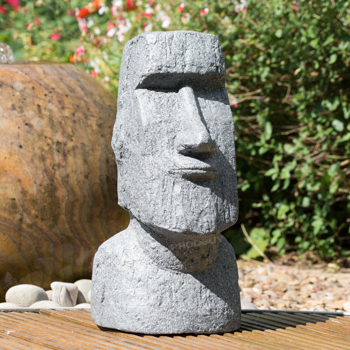 40cm Easter Island Moai Head Garden Statue