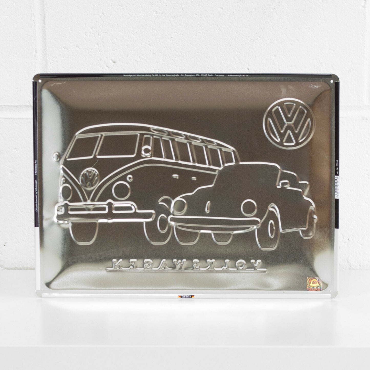 Volkswagen 'Meet The Classics' 40cm Metal Wall Sign