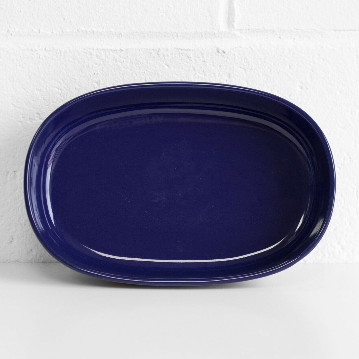 Blue Ceramic Terracotta Oval 11" Baking Dish