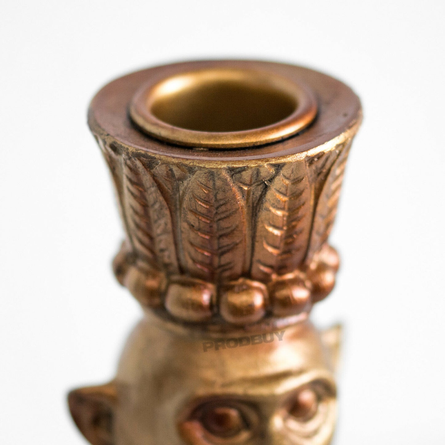 Monkey Brass Colour Resin Candlestick 24cm