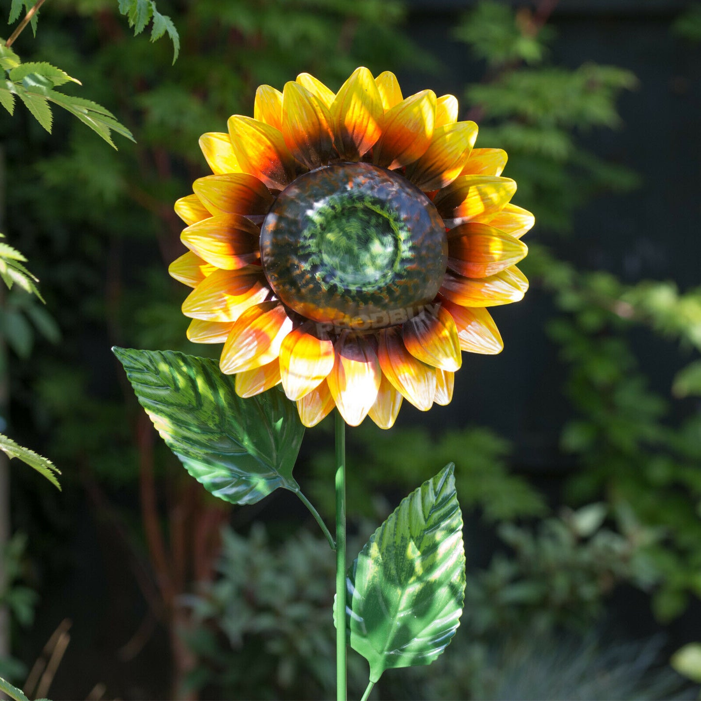 Sunflower 83cm Tall Garden Stake Metal Ornament