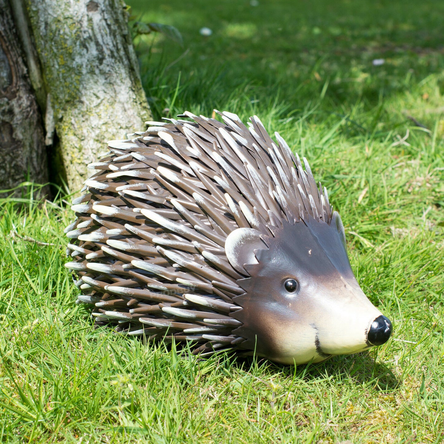 Happy Hedgehog 30cm Metal Garden Ornament