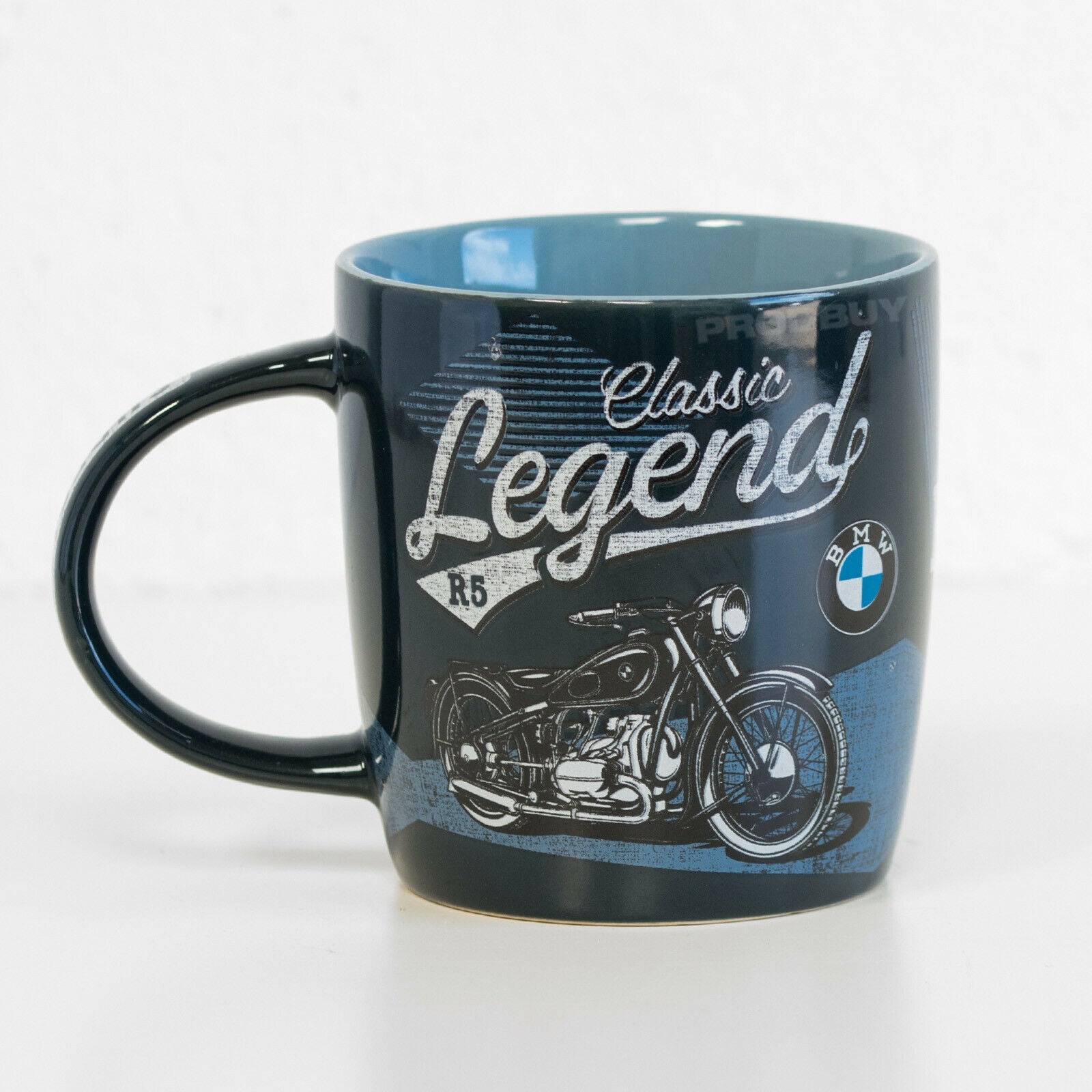 BMW Garage enamel mug