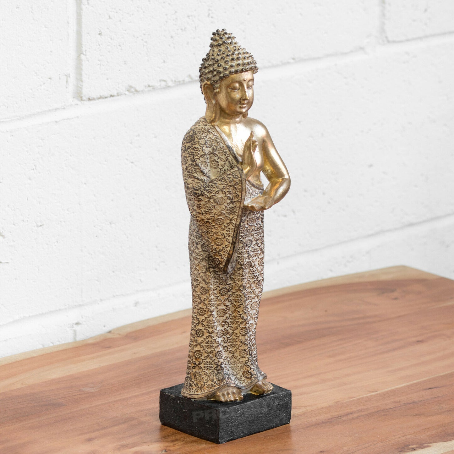 Gold Buddha Ornament 40cm Standing Figurine