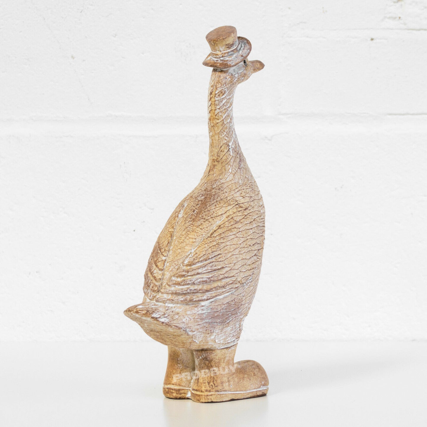 Duck in Hat & Boots Resin Tall 29cm Ornament