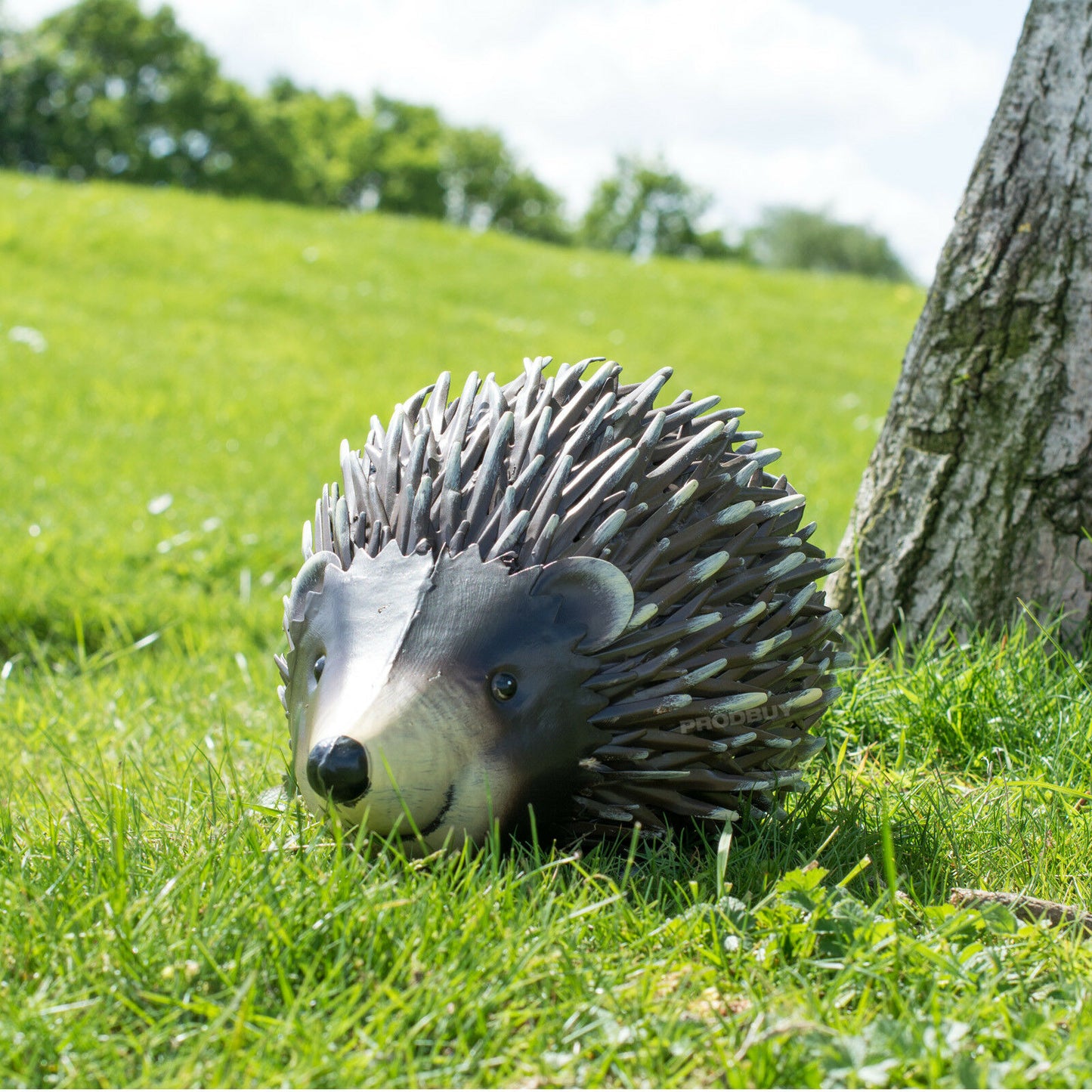 Happy Hedgehog 30cm Metal Garden Ornament