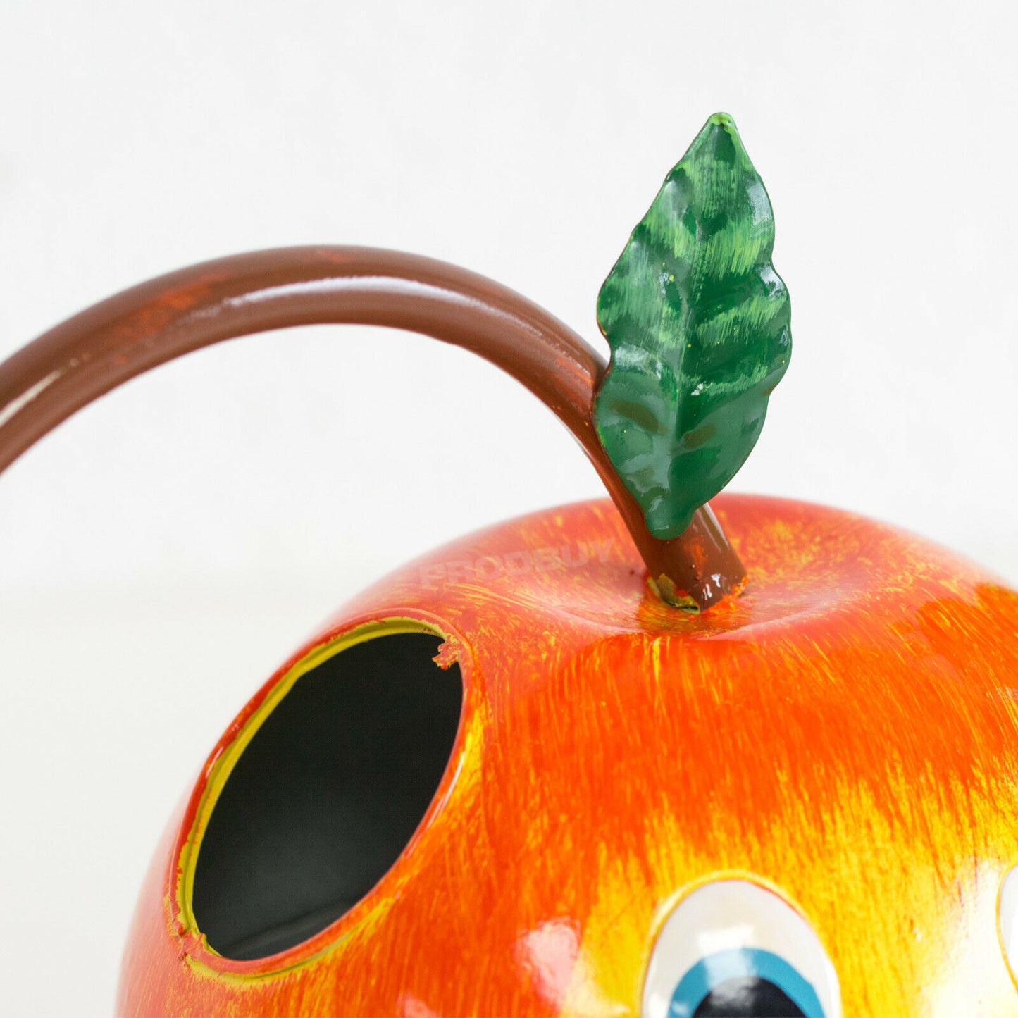 Novelty Children's Apple & Worm Metal Watering Can