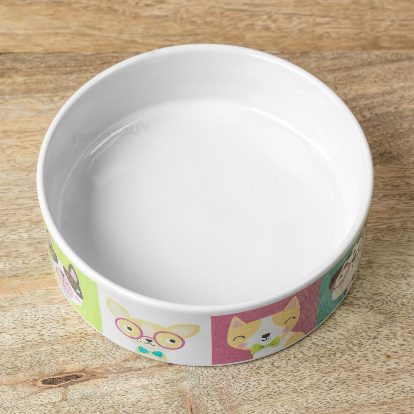 Dog Pawtraits Ceramic Pet Food Bowl