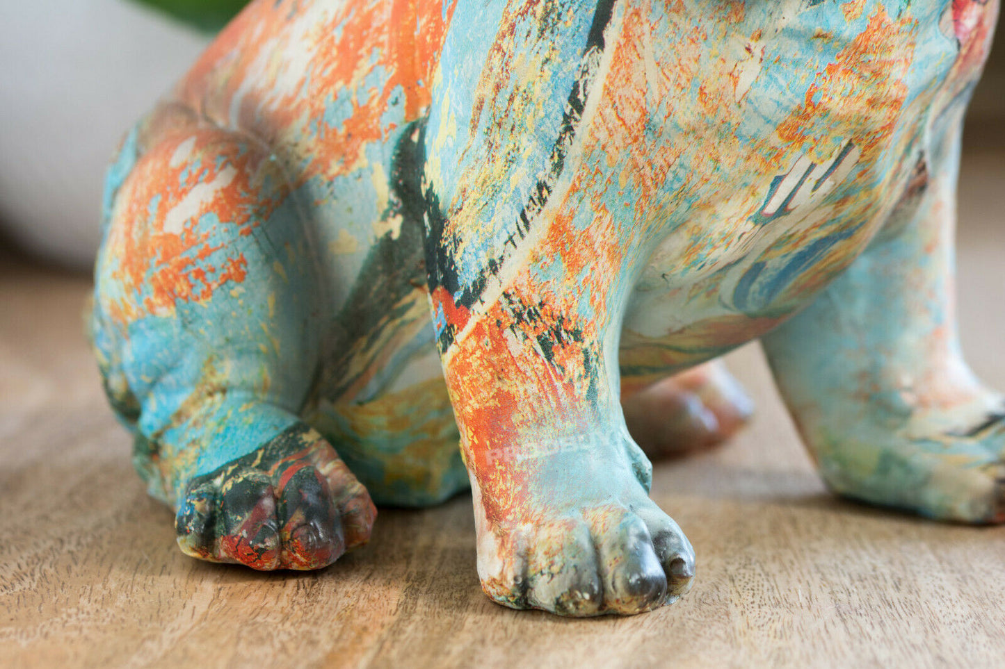 Paint Splatter British Bulldog Ornament