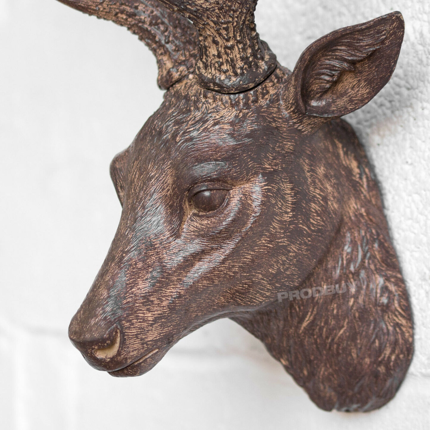 Stag Head with Birds Wall Mounted Reindeer Ornament