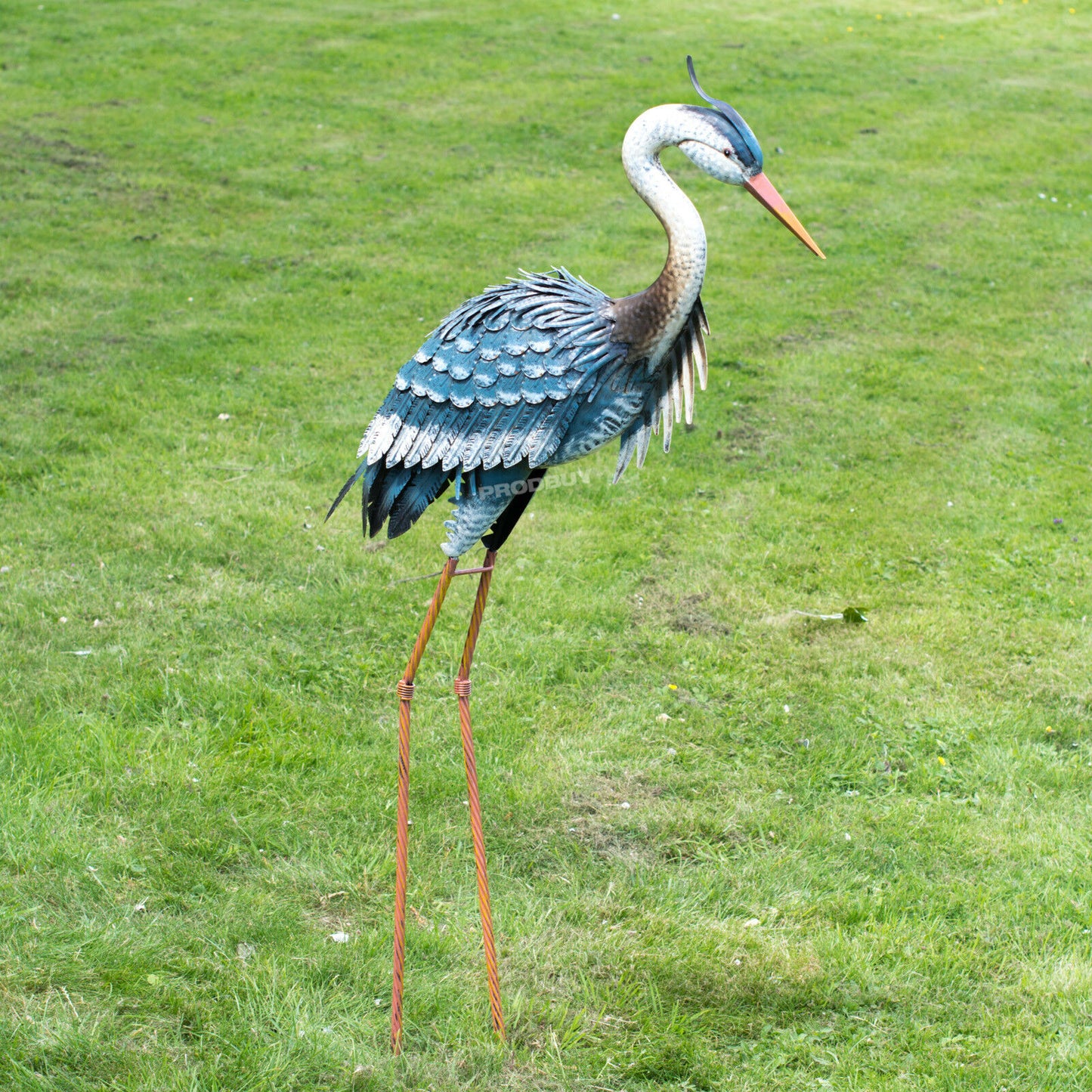 Tall Heron Garden Ornament Large 118cm Metal Bird