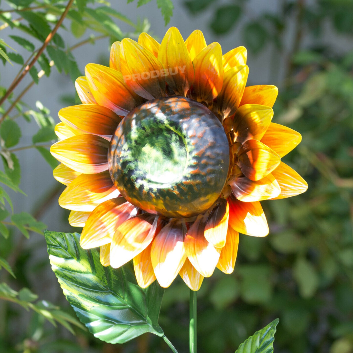 Sunflower 83cm Tall Garden Stake Metal Ornament