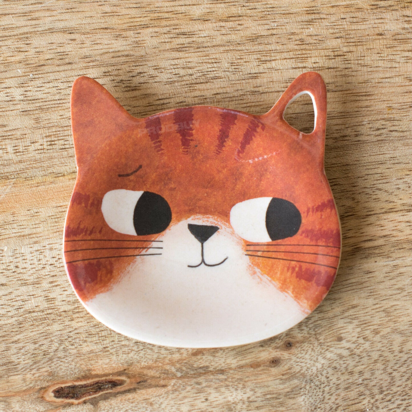 Melamine Plastic Cat Kitten Shaped Tea Bag Holder Storage Teabag Rest Tidy Spoon