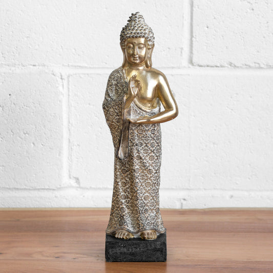 Gold Buddha Ornament 40cm Standing Figurine