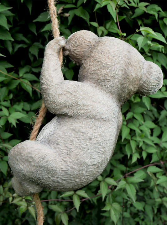 Koala Swinging On Rope Garden Tree Hanging Ornament