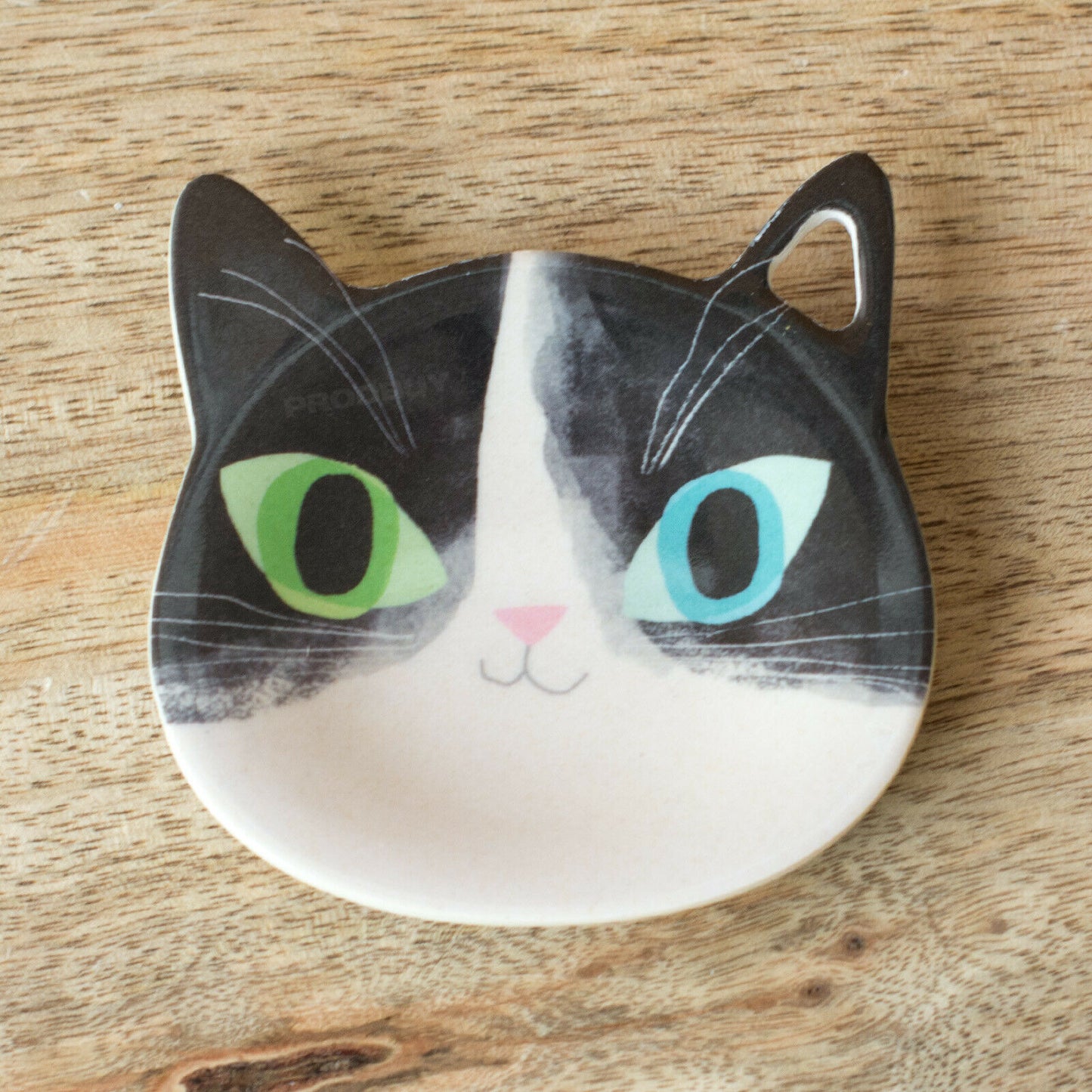 Melamine Plastic Cat Kitten Shaped Tea Bag Holder Storage Teabag Rest Tidy Spoon
