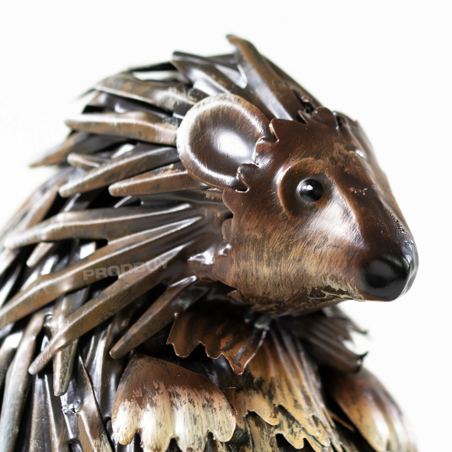 Small Metal Woodland Hedgehog Garden Sculpture