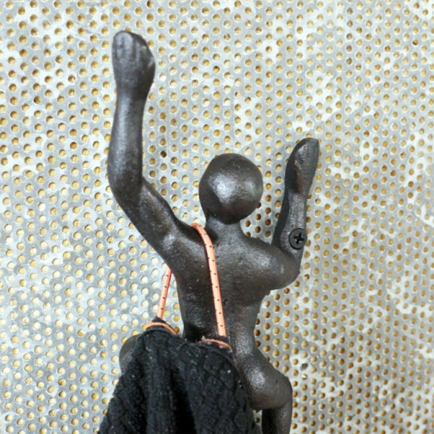 Cast Iron Climbing Man Wall Coat Hook