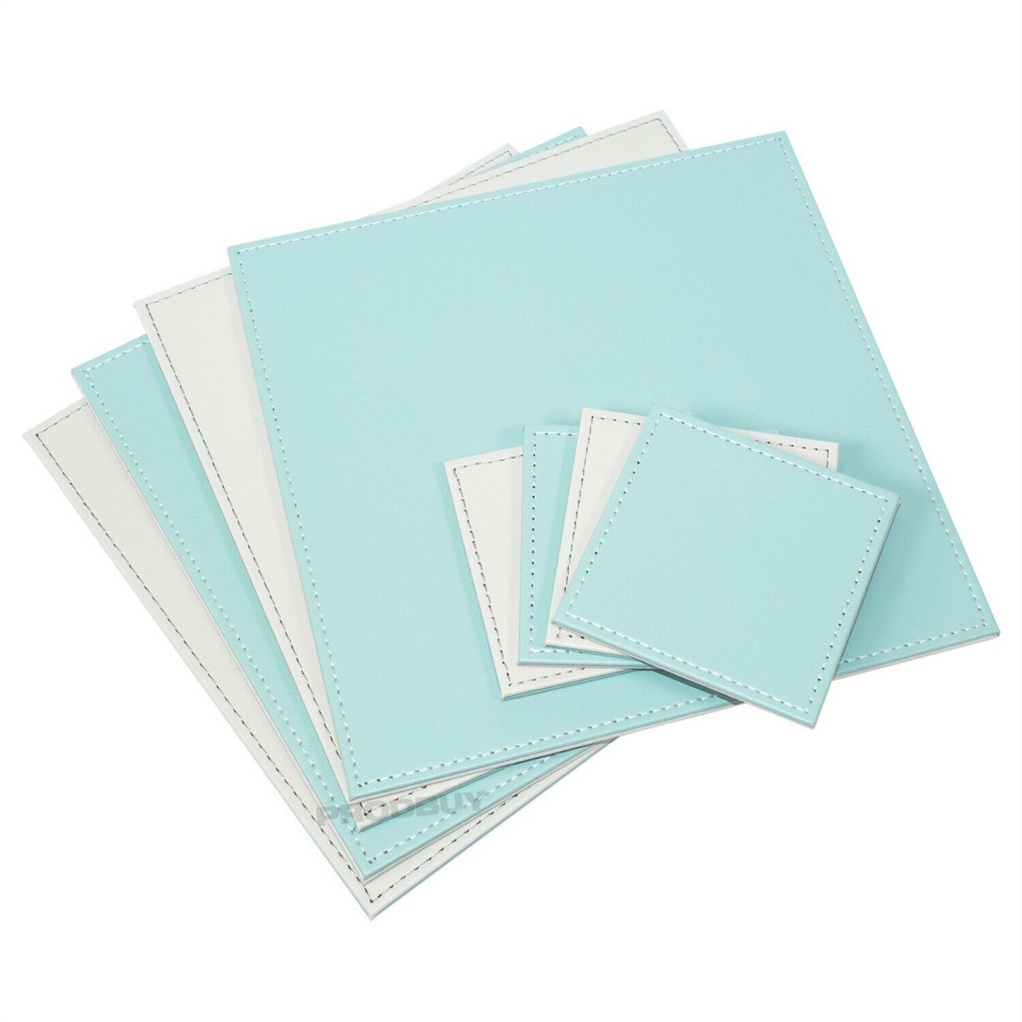 Set of Square Reversible 4 Placemats & 4 Coasters