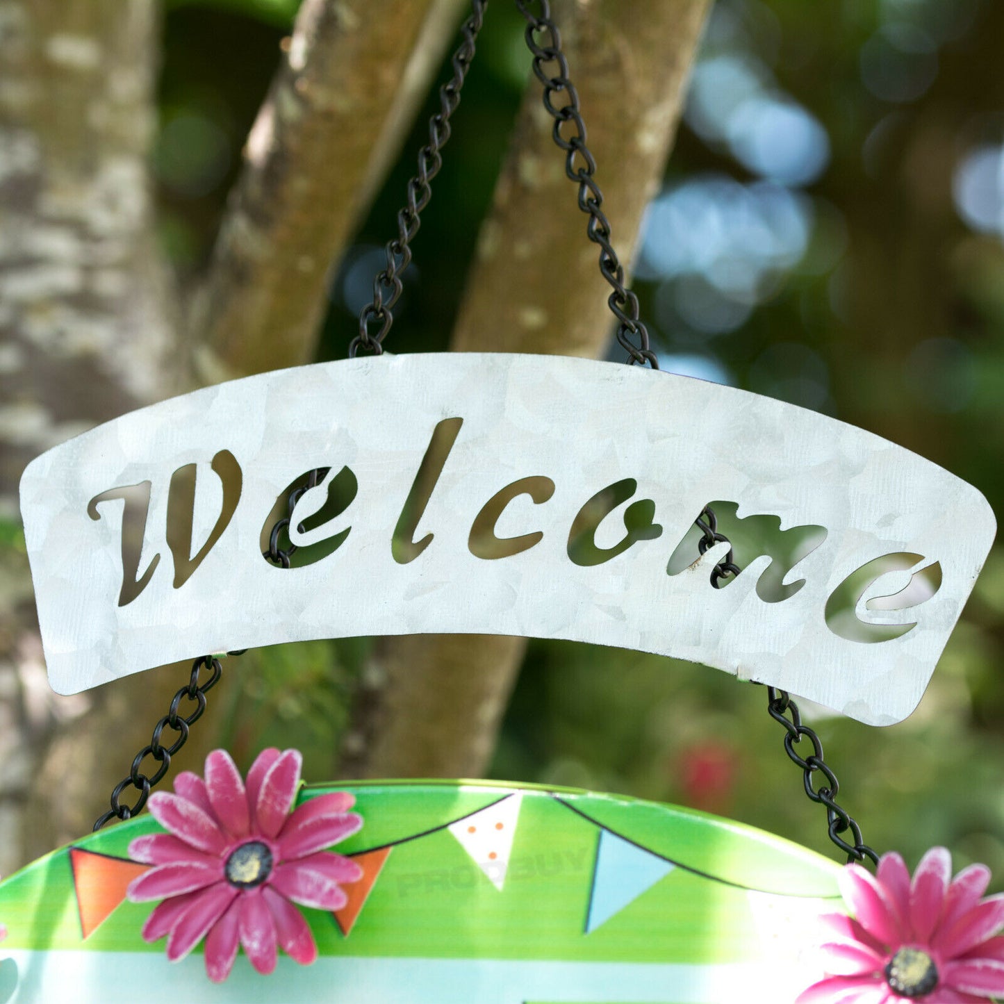 'Welcome' Caravan Tree Hanging Bird House