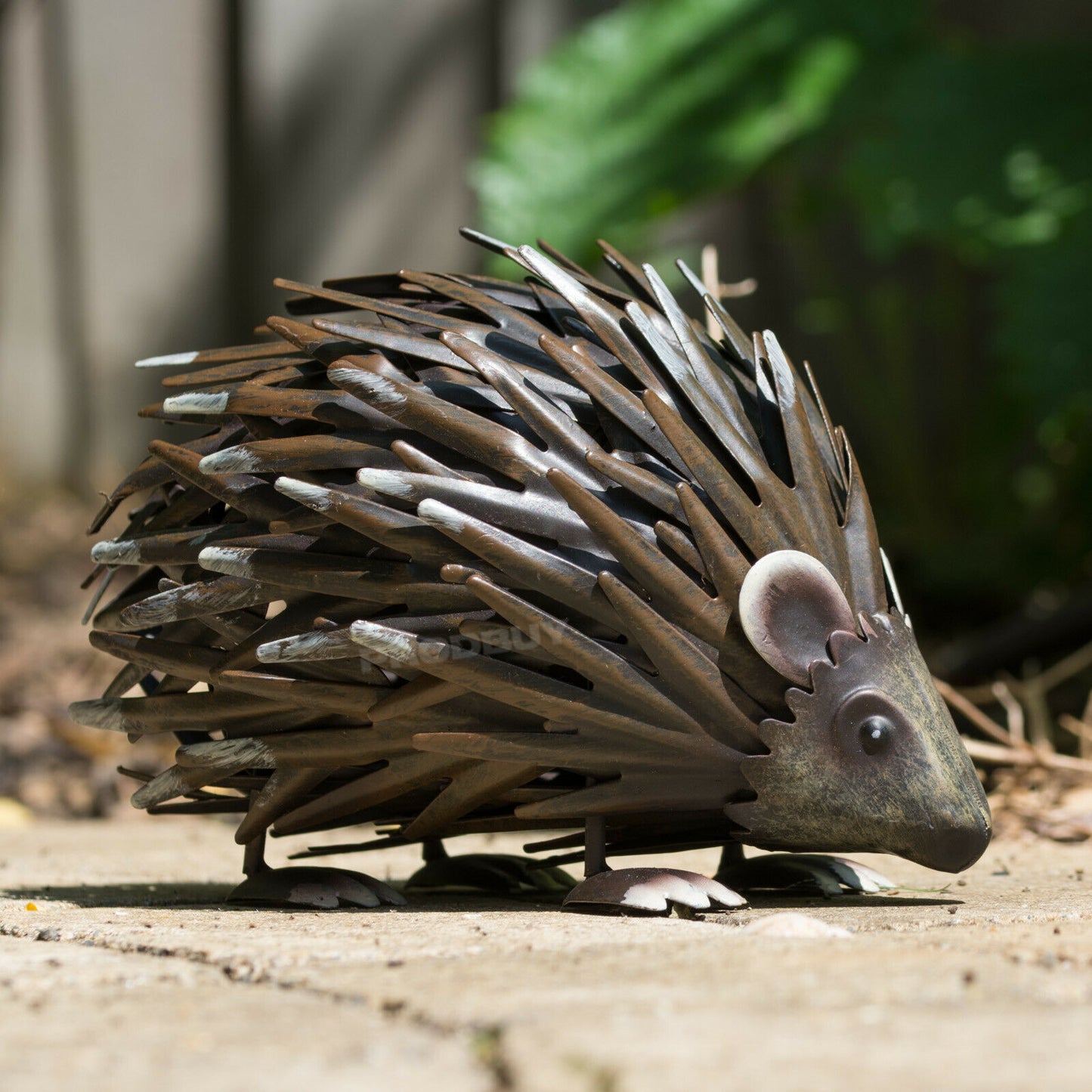 Small Metal Hedgehog 17cm Garden Ornament