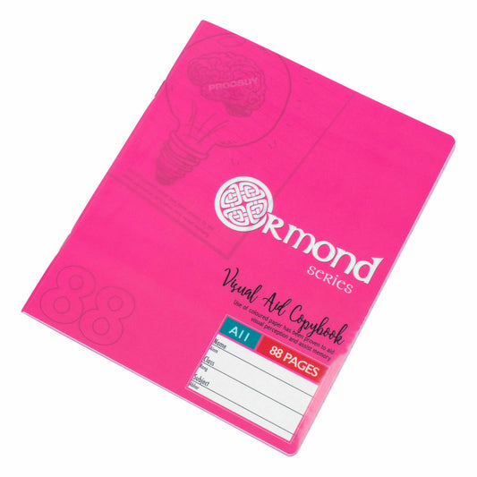 Pack of 3 Memory Aid A5 Pink Paper 88 Page Notebooks