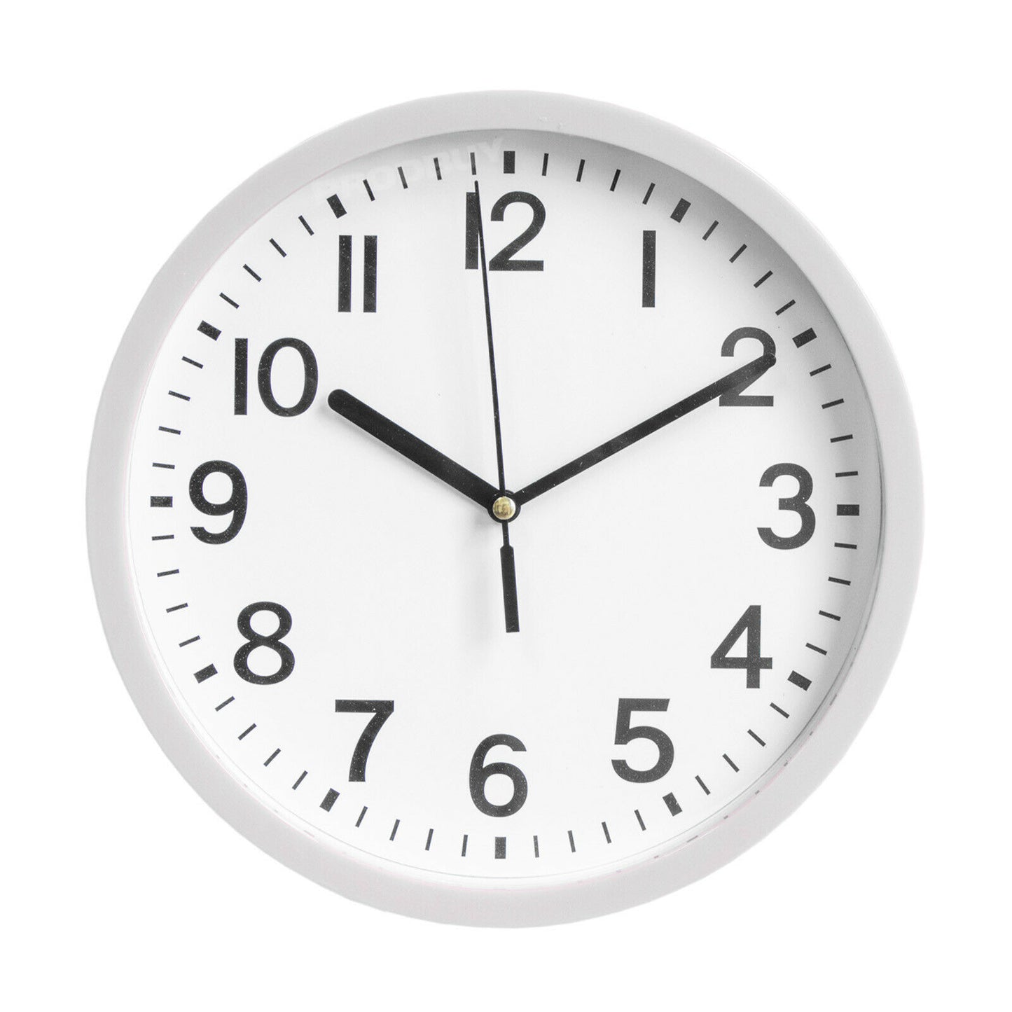 Grey 22cm Modern Plastic Wall Clock