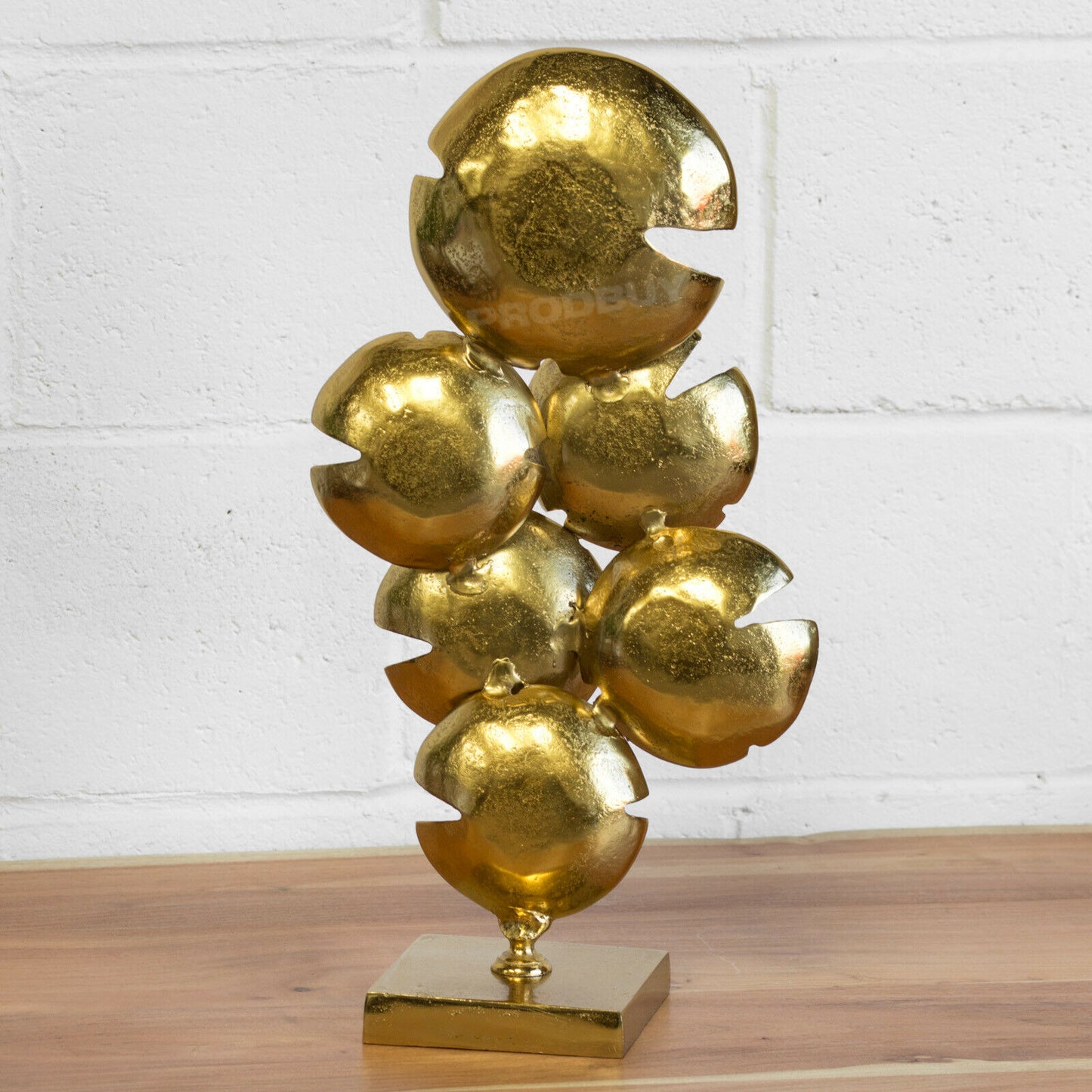 Large 52cm Gold Abstract Tree Sculpture