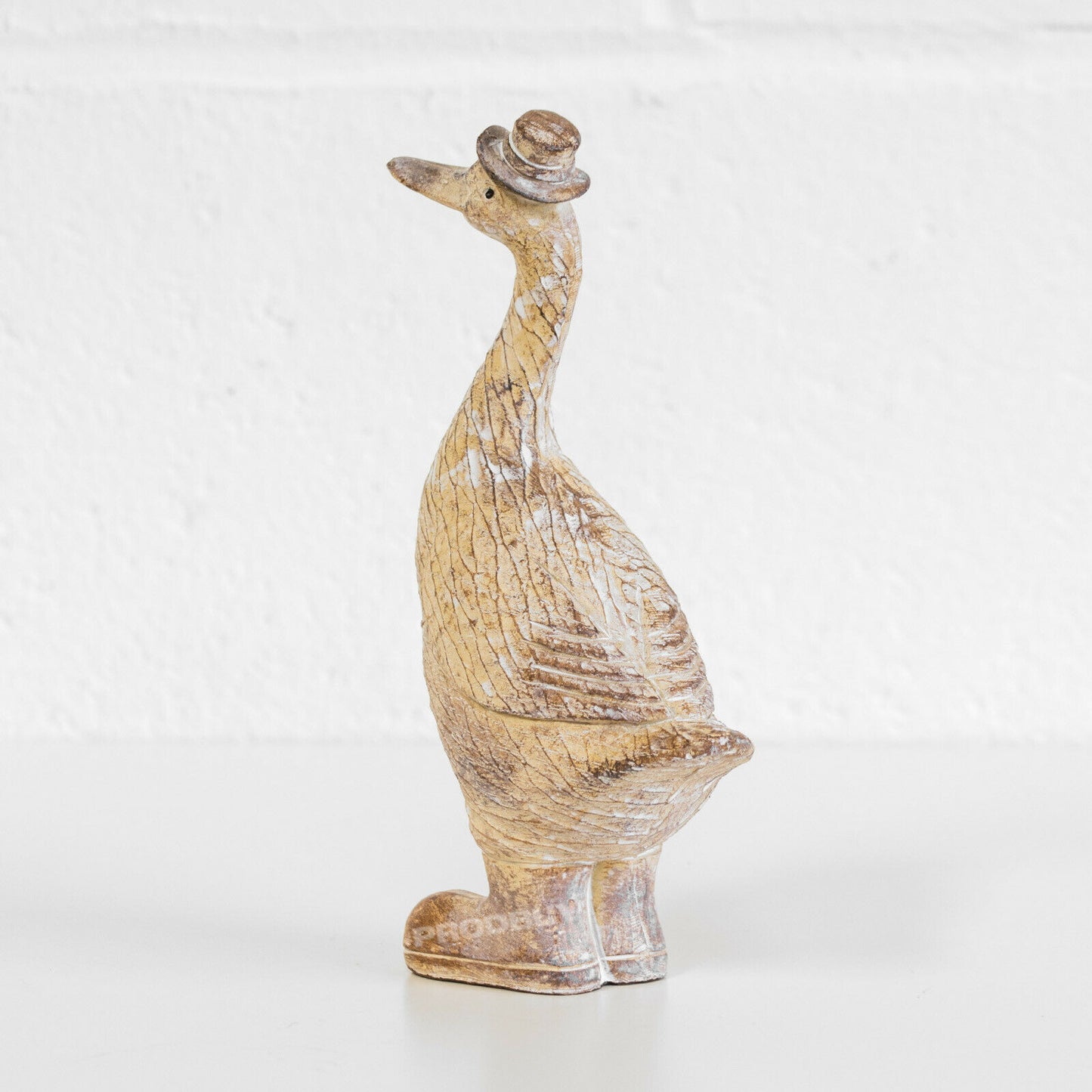 Duck with Hat & Boots Resin 20cm Ornament