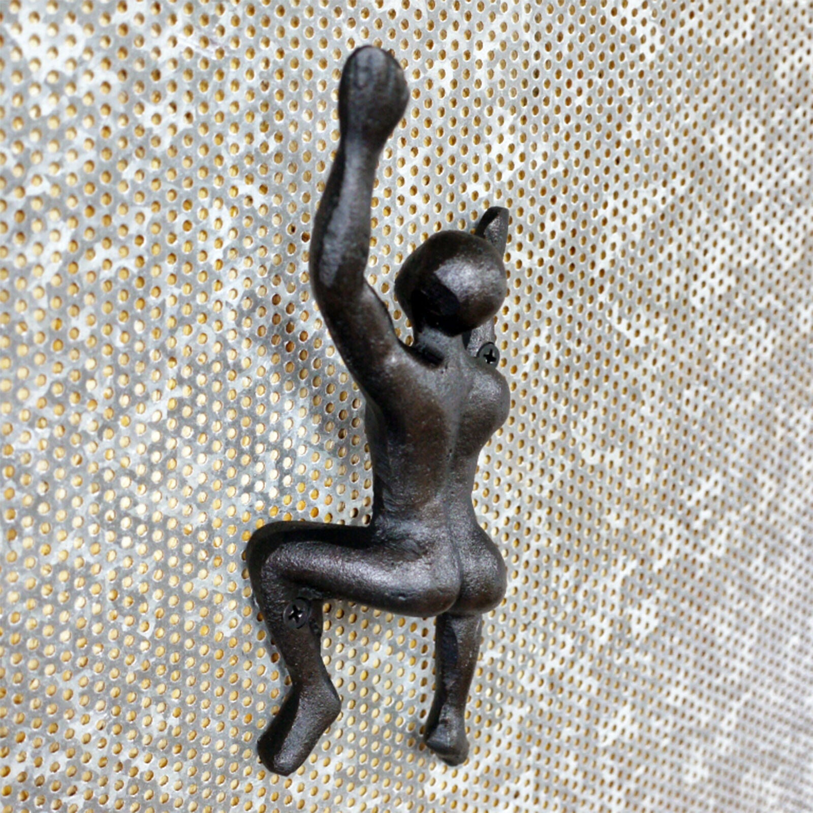Cast Iron Climbing Man Wall Coat Hook – Robert David Home