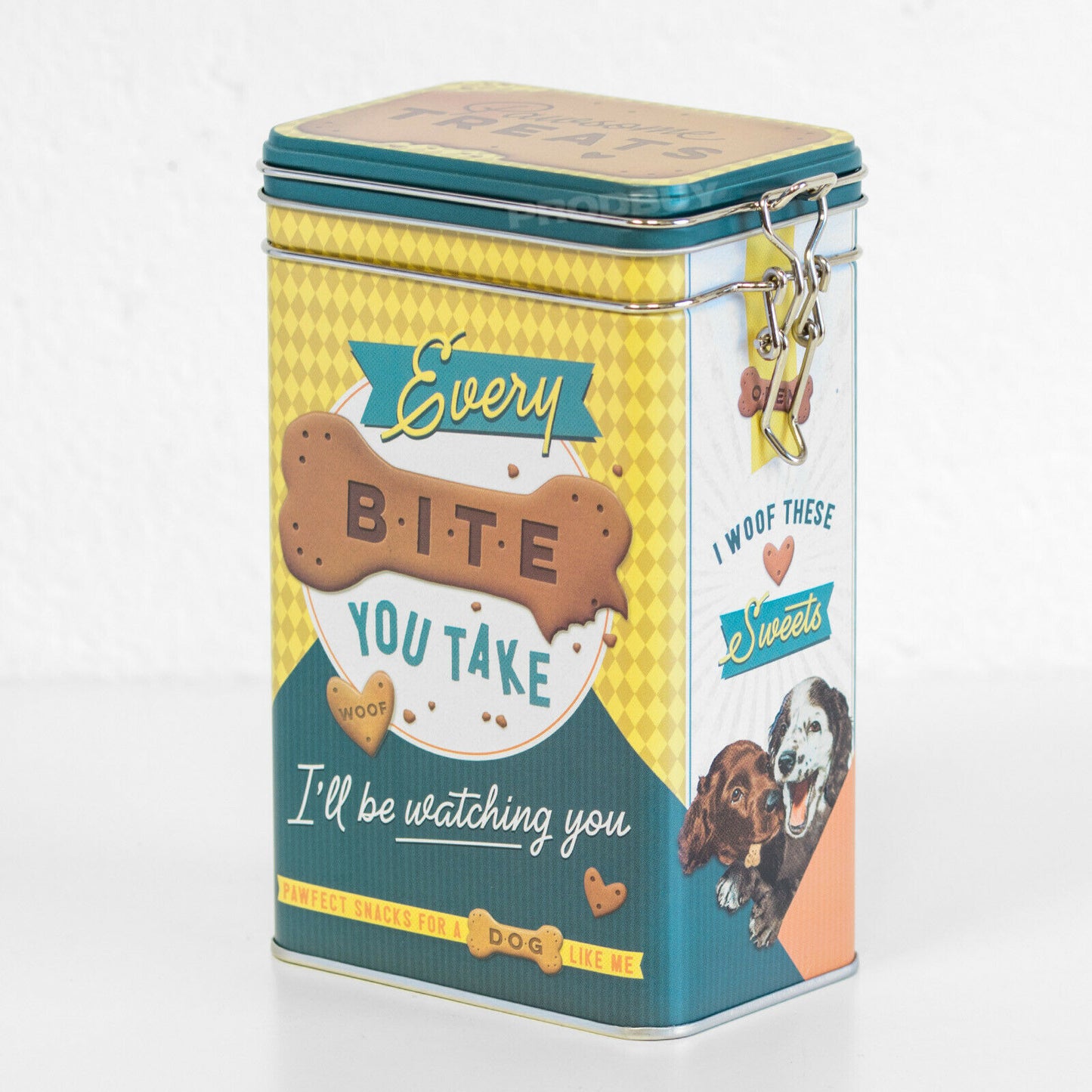 Dog Treat 'Every Bite You Take' 1.3 Litre Storage Tin