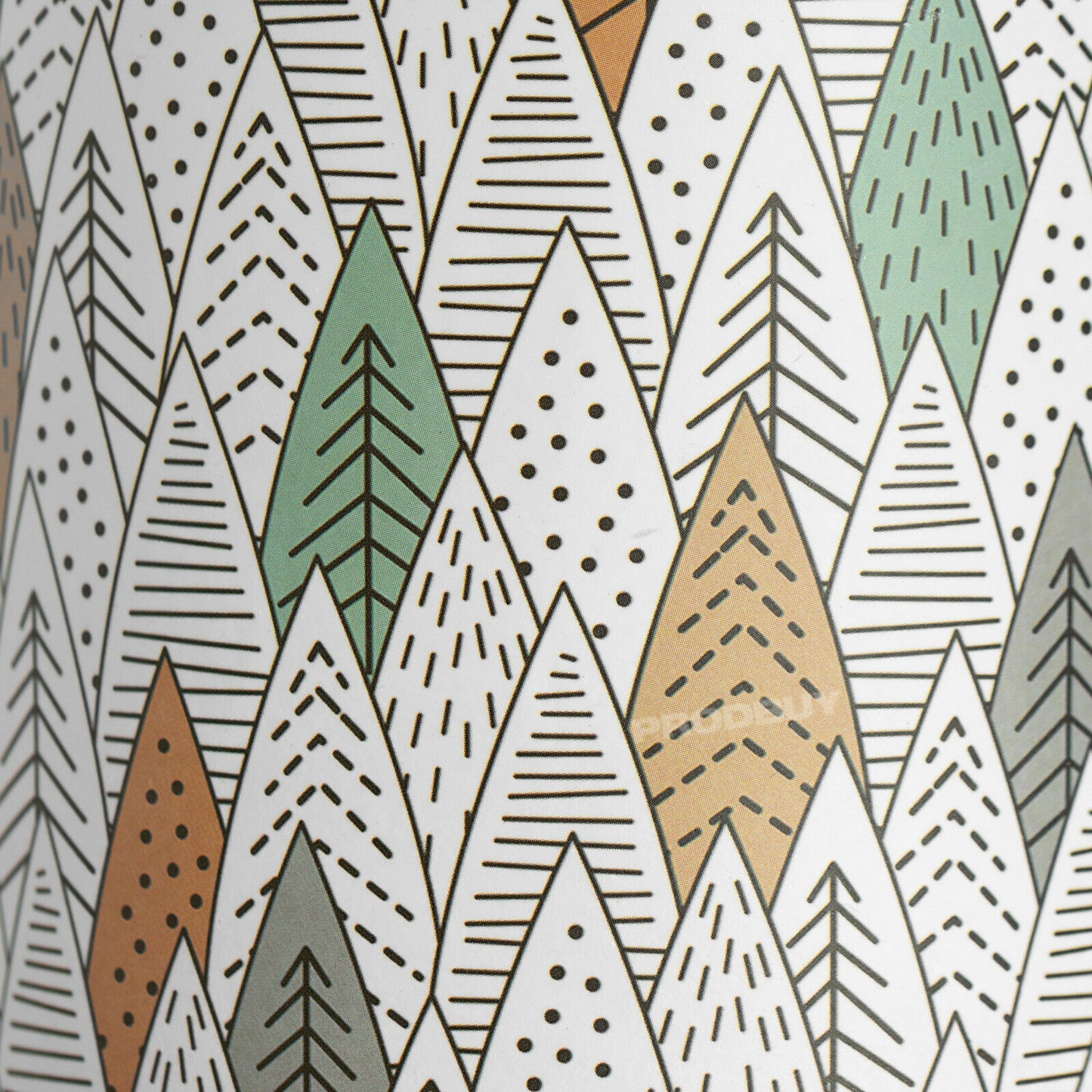 Floral Geometric Trees 12cm Plant Pot Small Ceramic Indoor Cover
