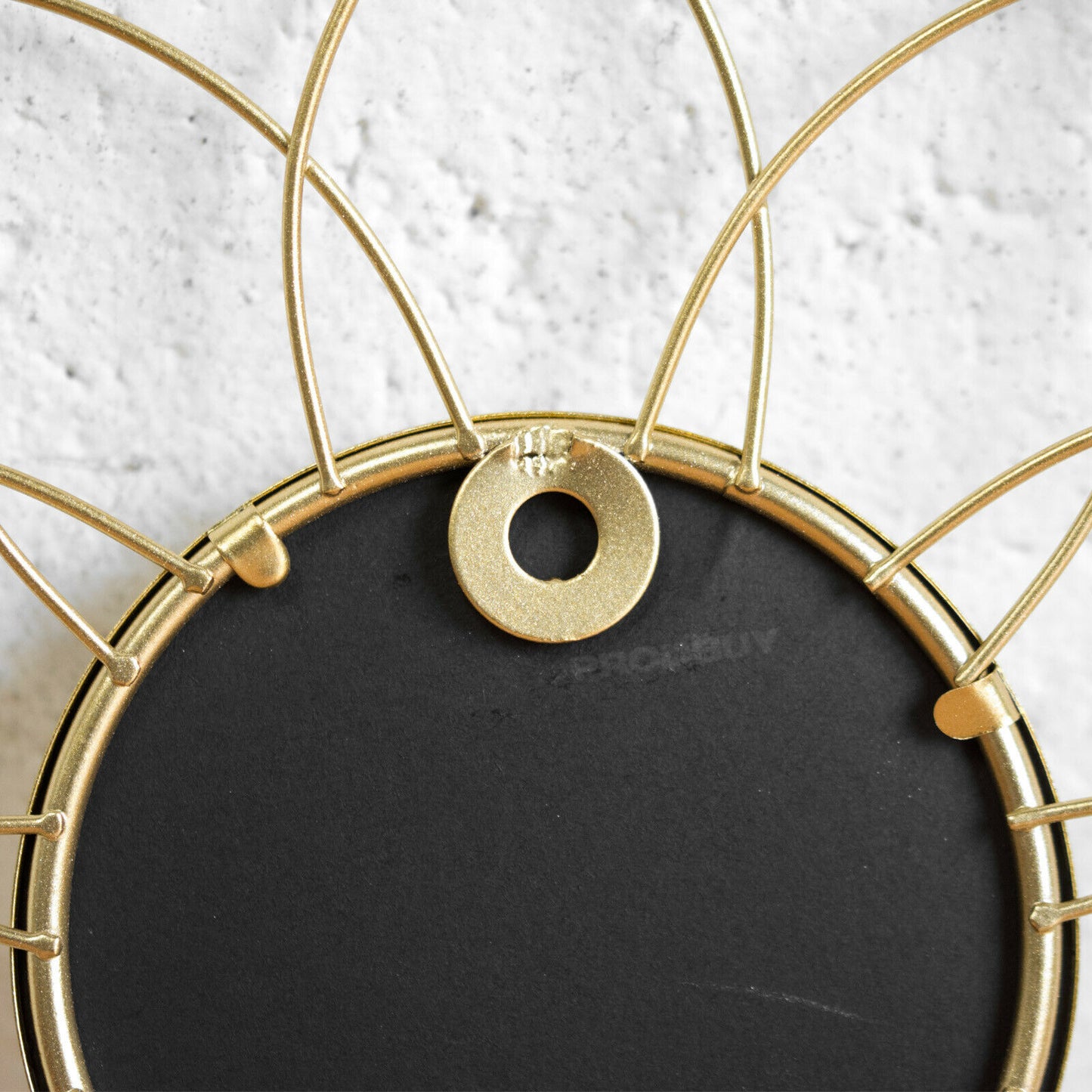 Set of 3 Small Gold Frame Glass Wall Mirrors