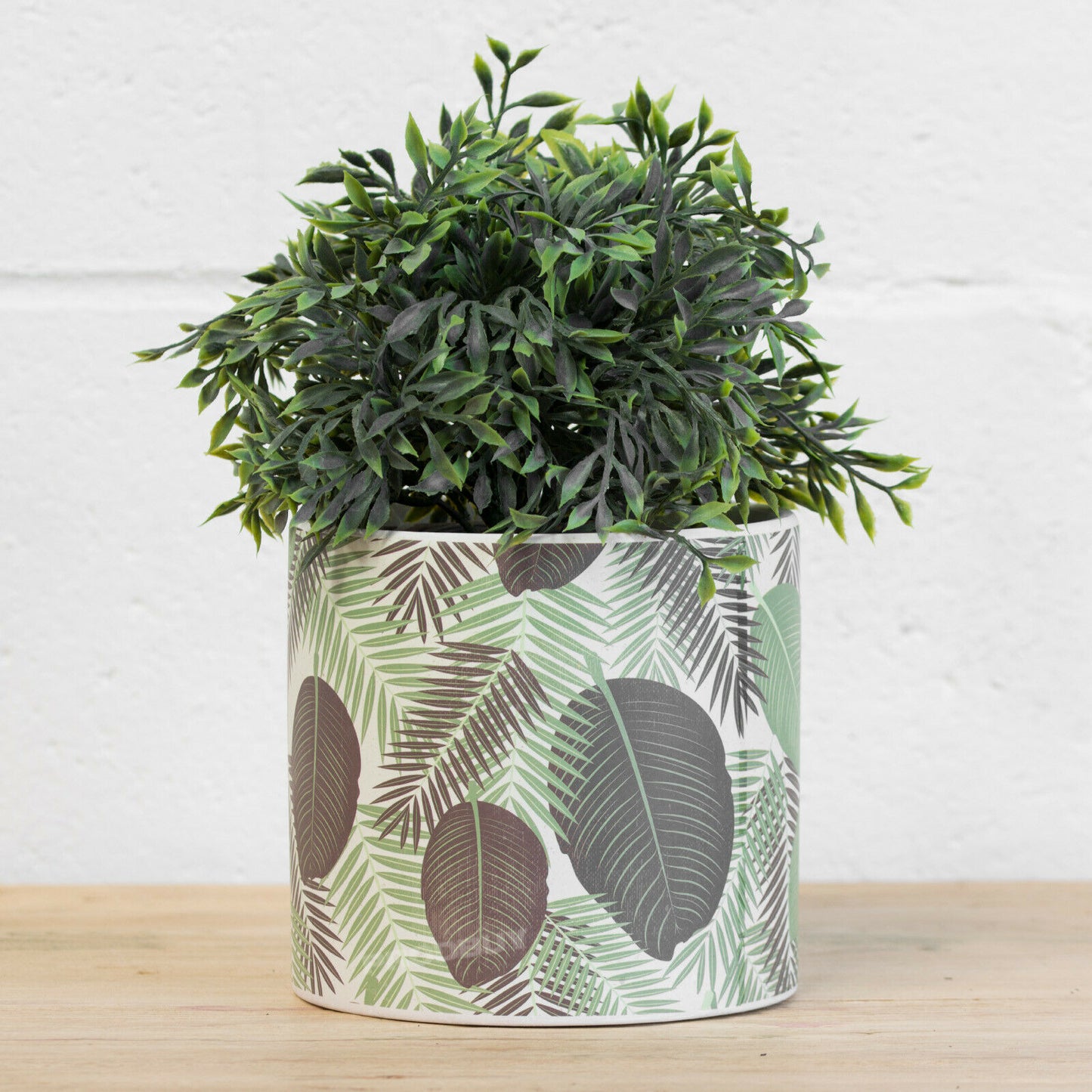 Floral Leaves Large 14.5cm Plant Pot