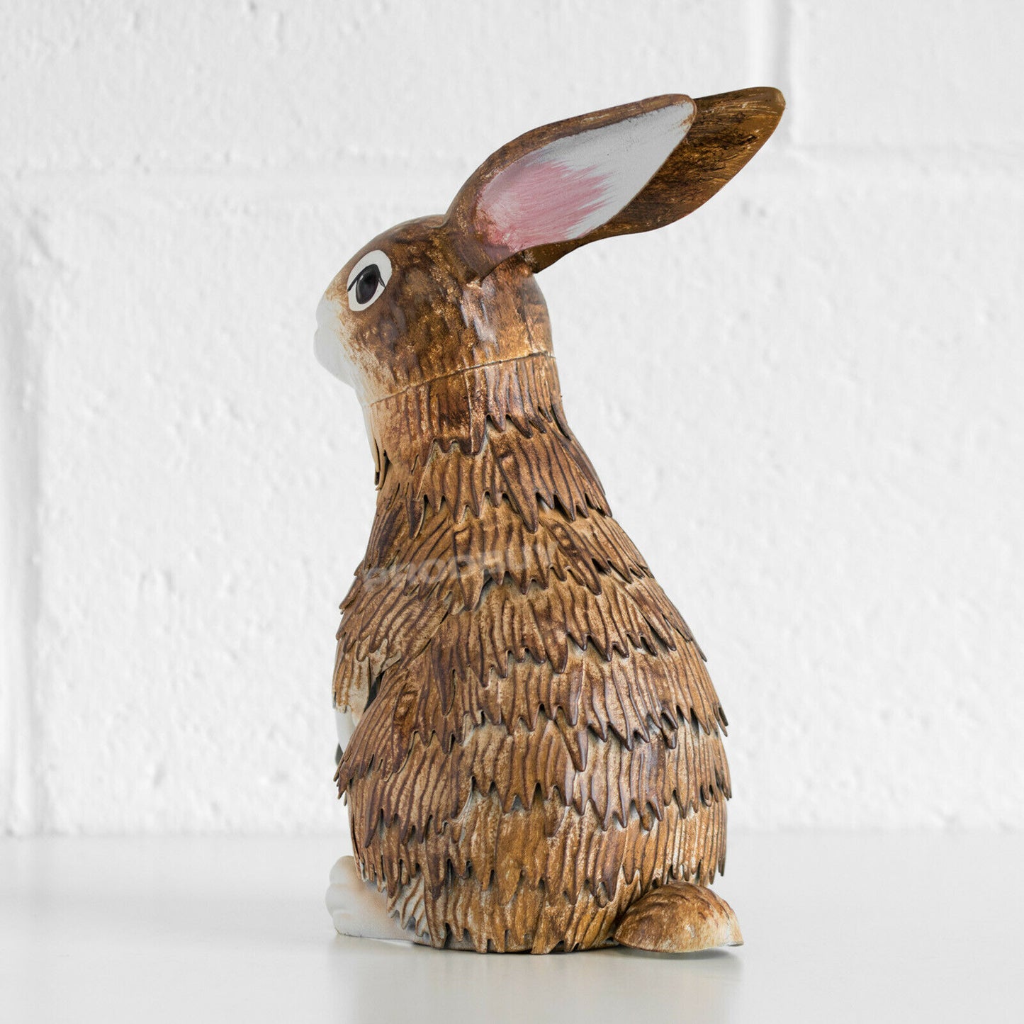 Metal 24cm Bunny Rabbit Garden Ornament
